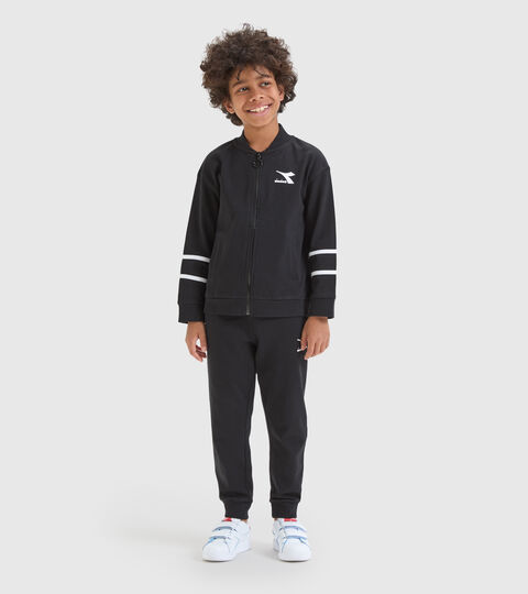 Sportlicher Trainingsanzug Junior - Unisex JU.TRACKSUIT FZ RAINBOW SCHWARZ - Diadora