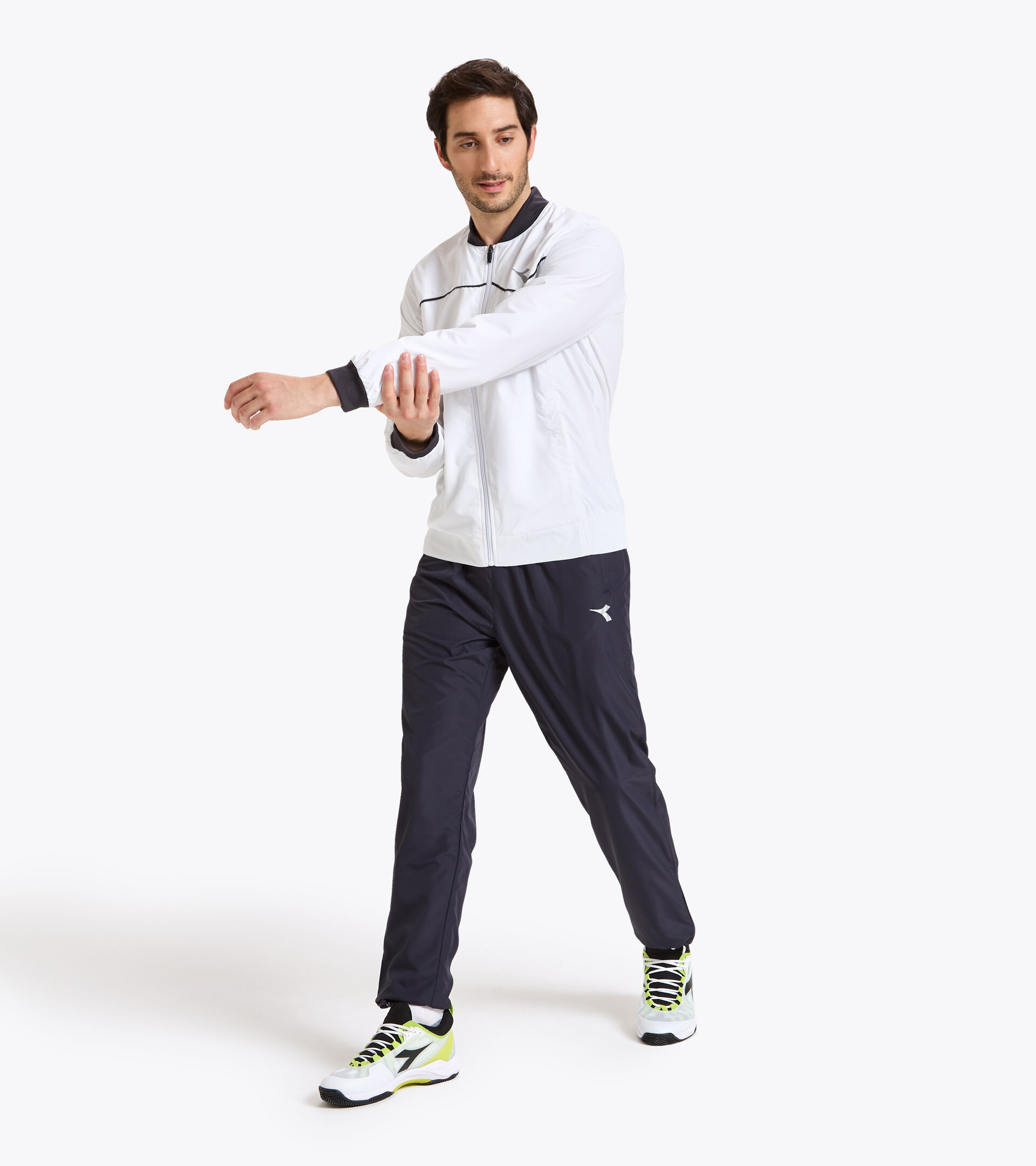 Veste de tennis - Homme JACKET COURT BLANC VIF - Diadora