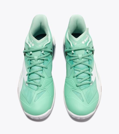 Tennisschuh f&uuml;r Sandpl&auml;tze - Stabilit&auml;t und Kontrolle - Damen B.ICON 3 CLAY KOHL/WEISS - Diadora