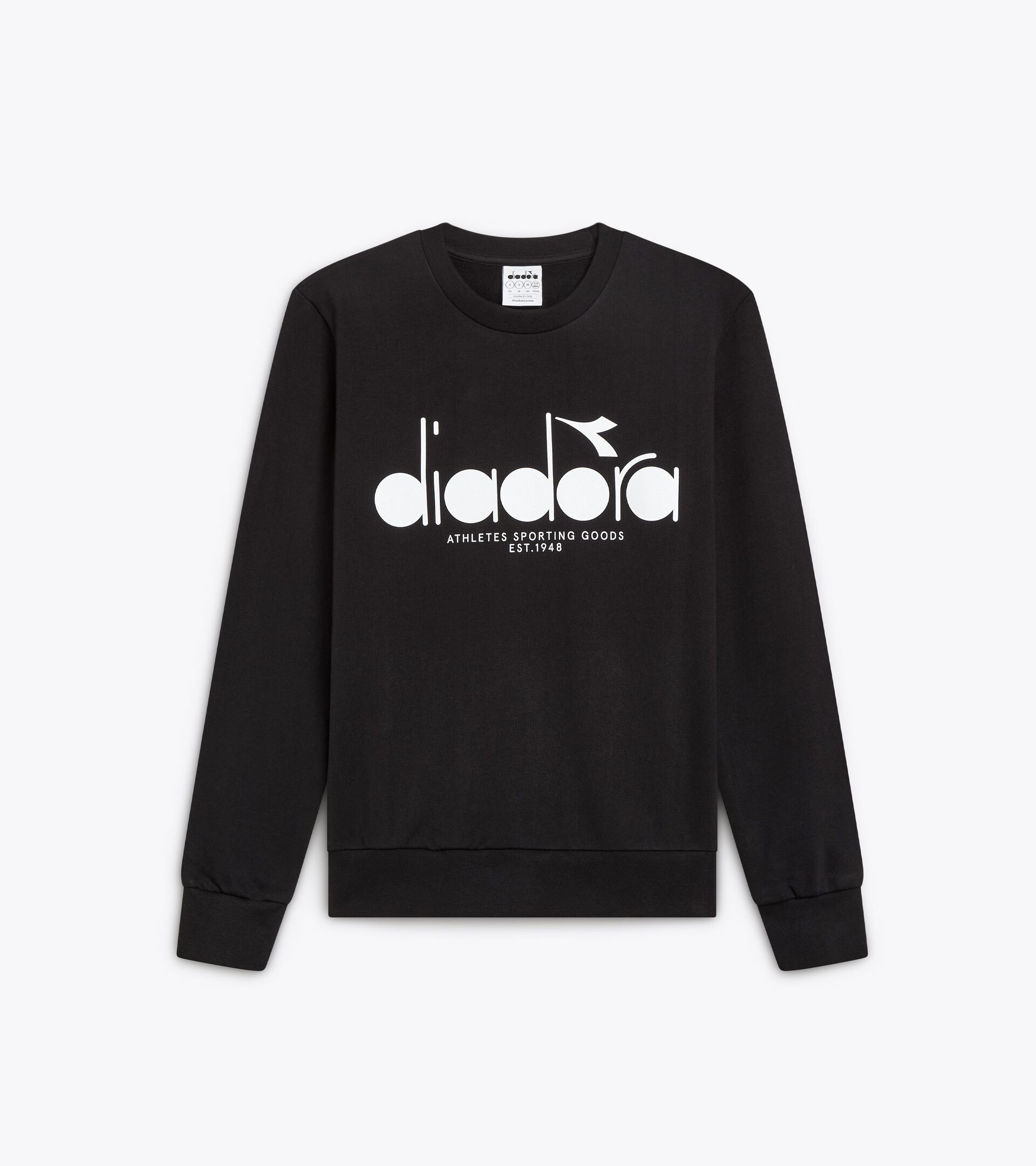 Cotton crewneck - All-Gender SWEATSHIRT CREW LOGO BLACK - Diadora