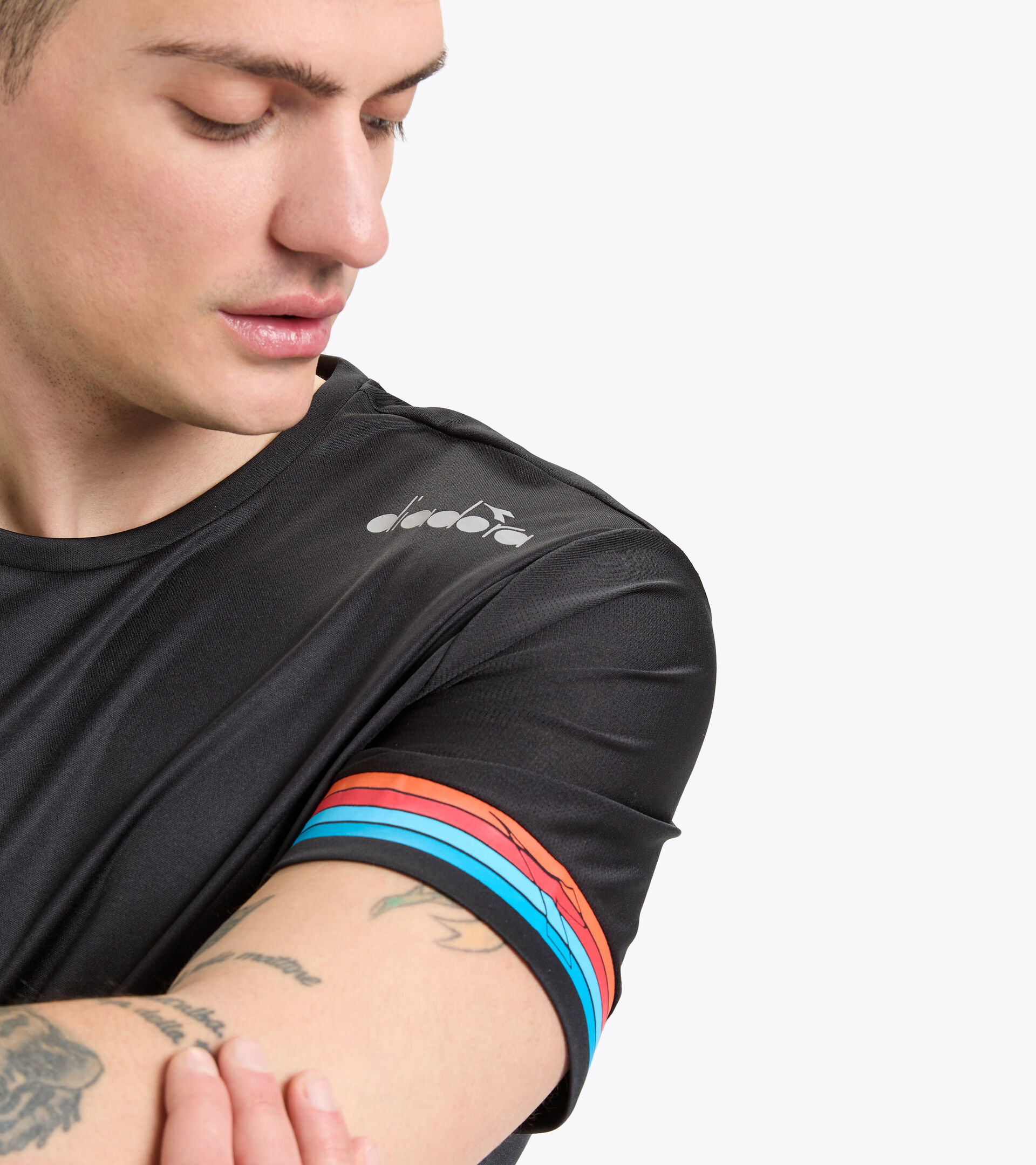 Lauf-T-Shirt mit kurzem Arm - Herren SS CORE TEE SCHWARZ - Diadora