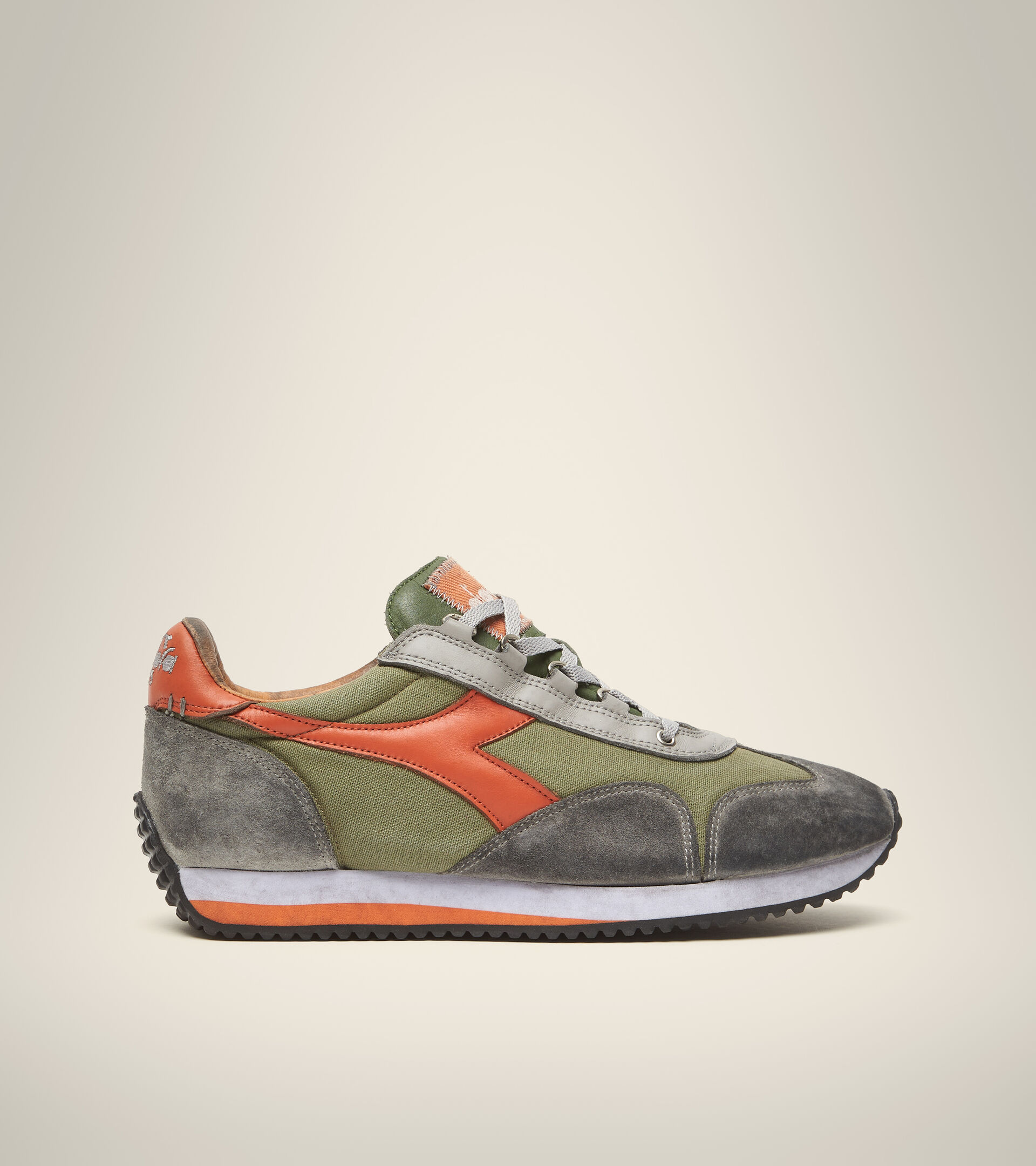 Footwear Heritage UNISEX EQUIPE H DIRTY STONE WASH EVO VERDE LODEN Diadora