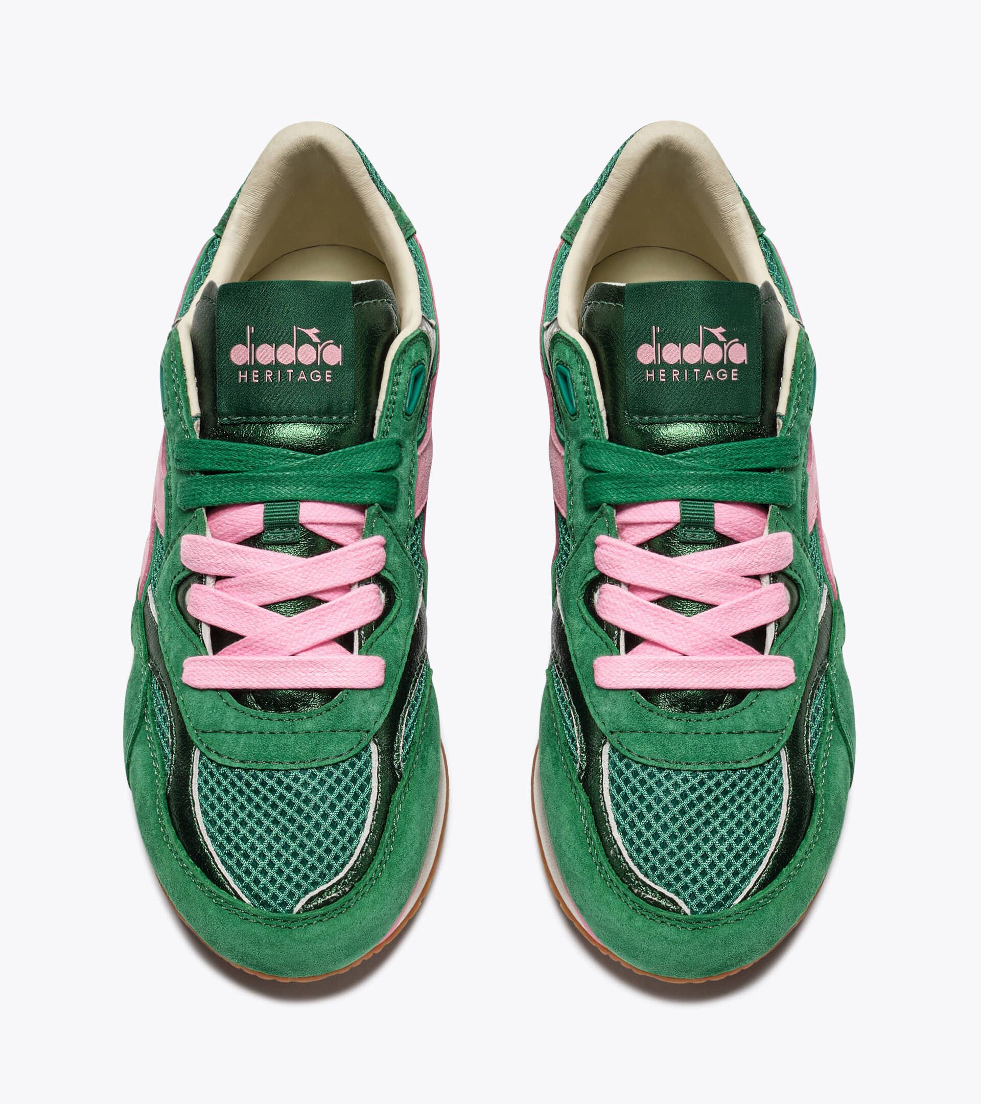 Heritage Leather Sneaker - Low Profile - All-gender EQUIPE REVENGE SW WN BOSPHORUS GREEN - Diadora