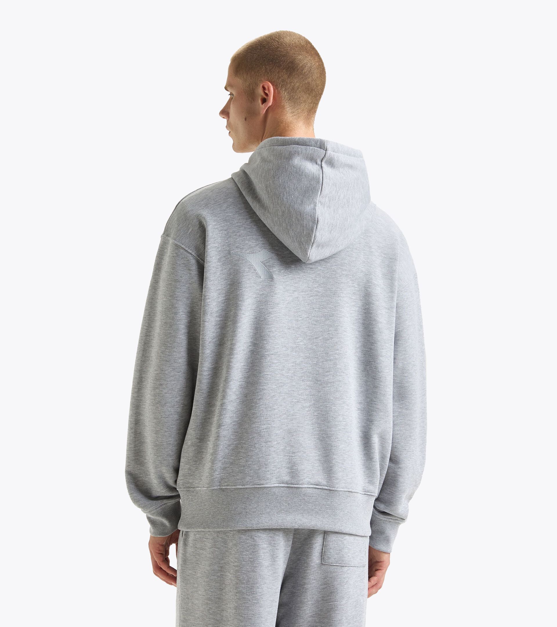 Hoodie - Gender Neutral HOODIE ATHL. LOGO HIGH RISE MELANGE - Diadora