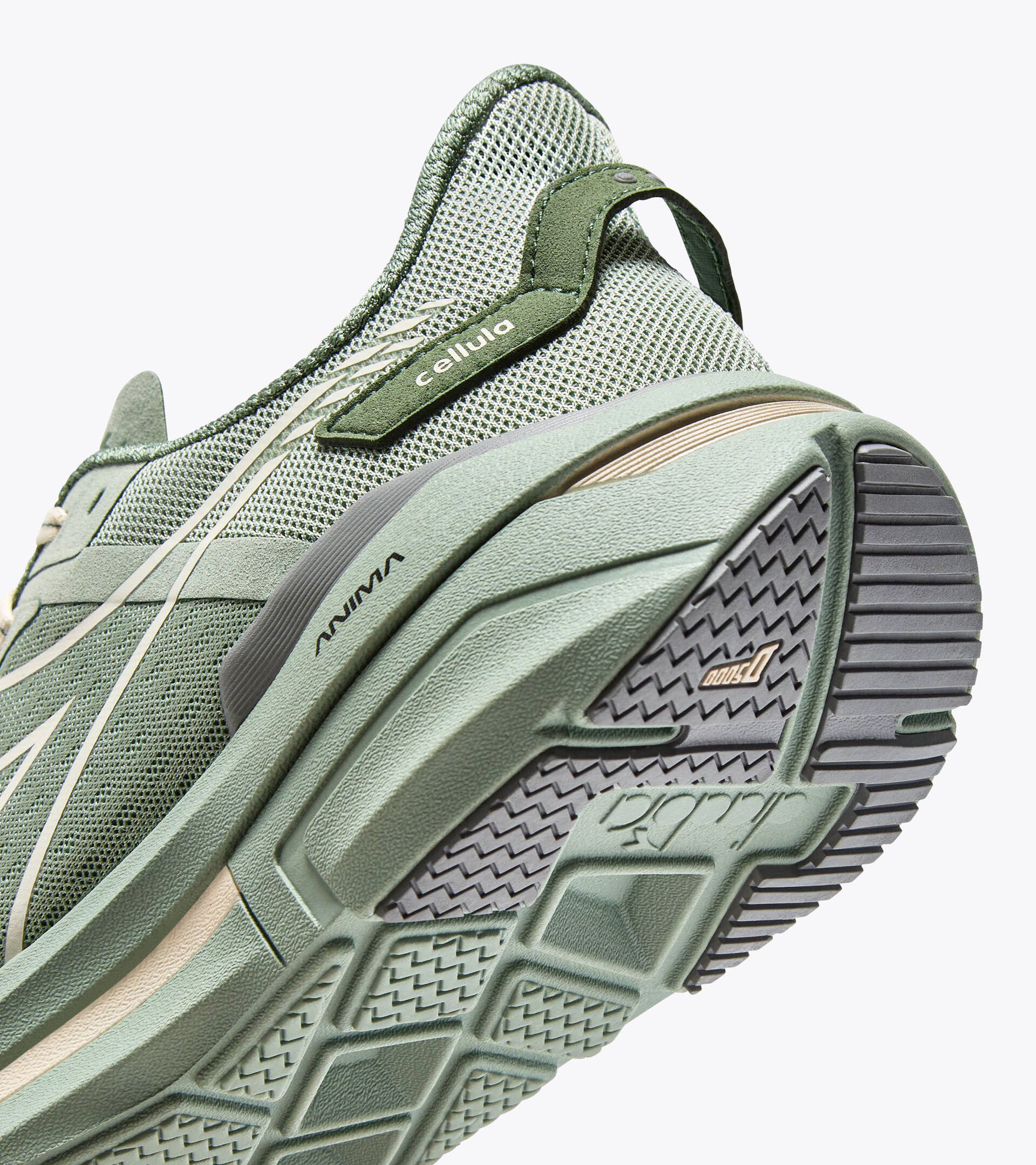 Zapatilla de running - Comodidad y estabilidad - Hombre CELLULA FROSTY GREEN /WHISPER WHITE - Diadora