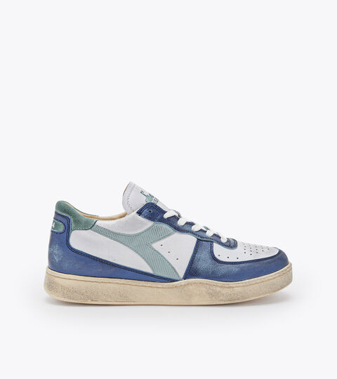 Zapatillas Heritage - Unisex MI BASKET LOW METALLIC DIRTY BLANCO/AZUL OJOS - Diadora