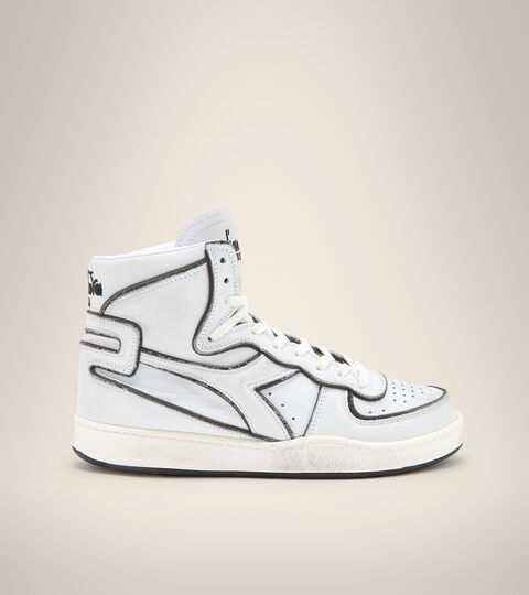 Chaussures Heritage - Unisexe MI BASKET FRAME USED BLANC/BLANC/NOIR - Diadora