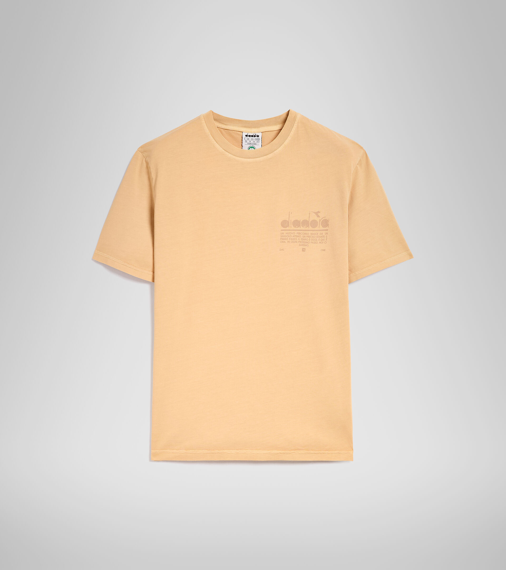 T-Shirt aus Bio-Baumwolle - Unisex T-SHIRT SS MANIFESTO PALETTE DESERT MIST - Diadora