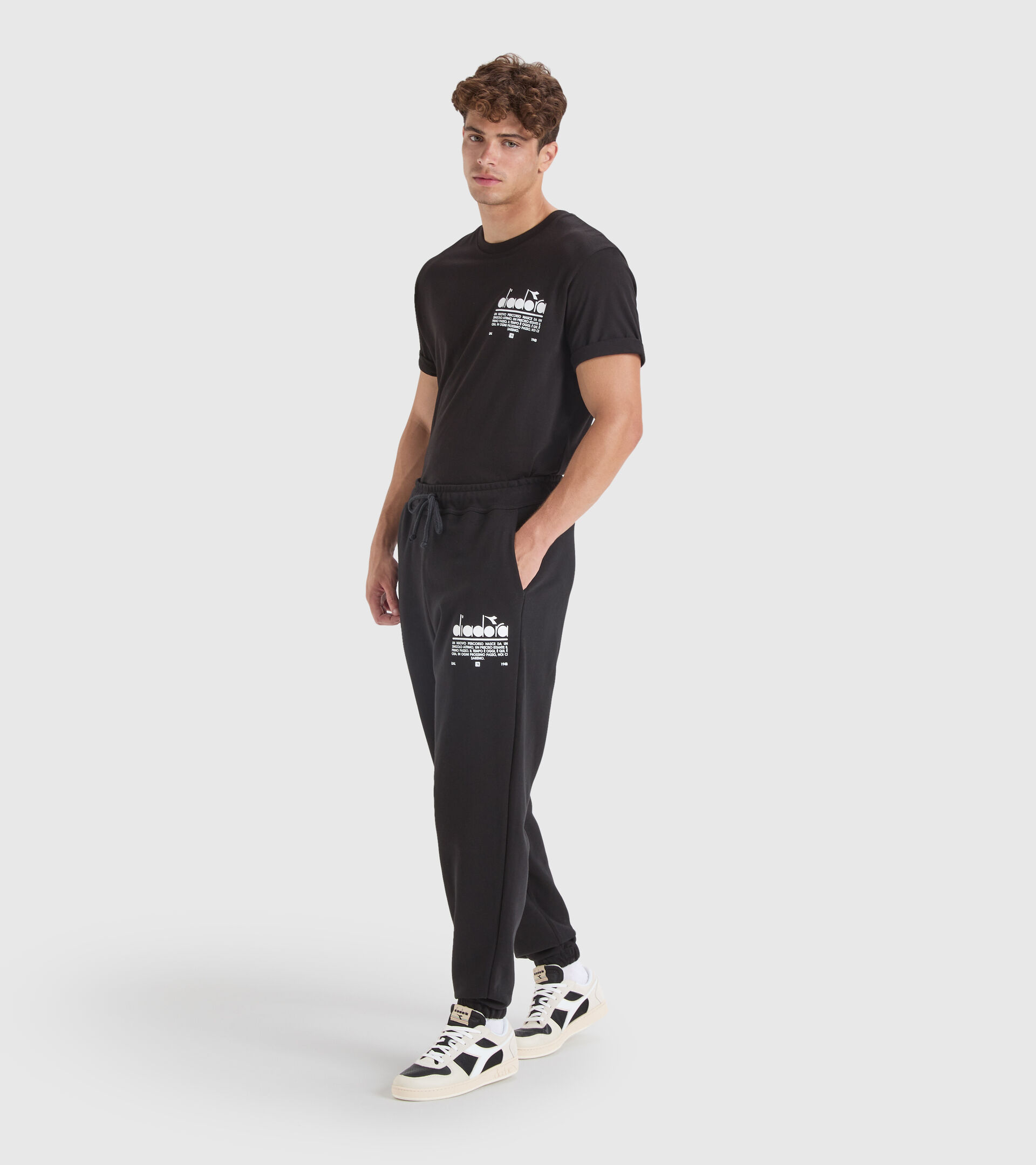 Sporthose aus Baumwolle - Unisex PANT MANIFESTO SCHWARZ - Diadora