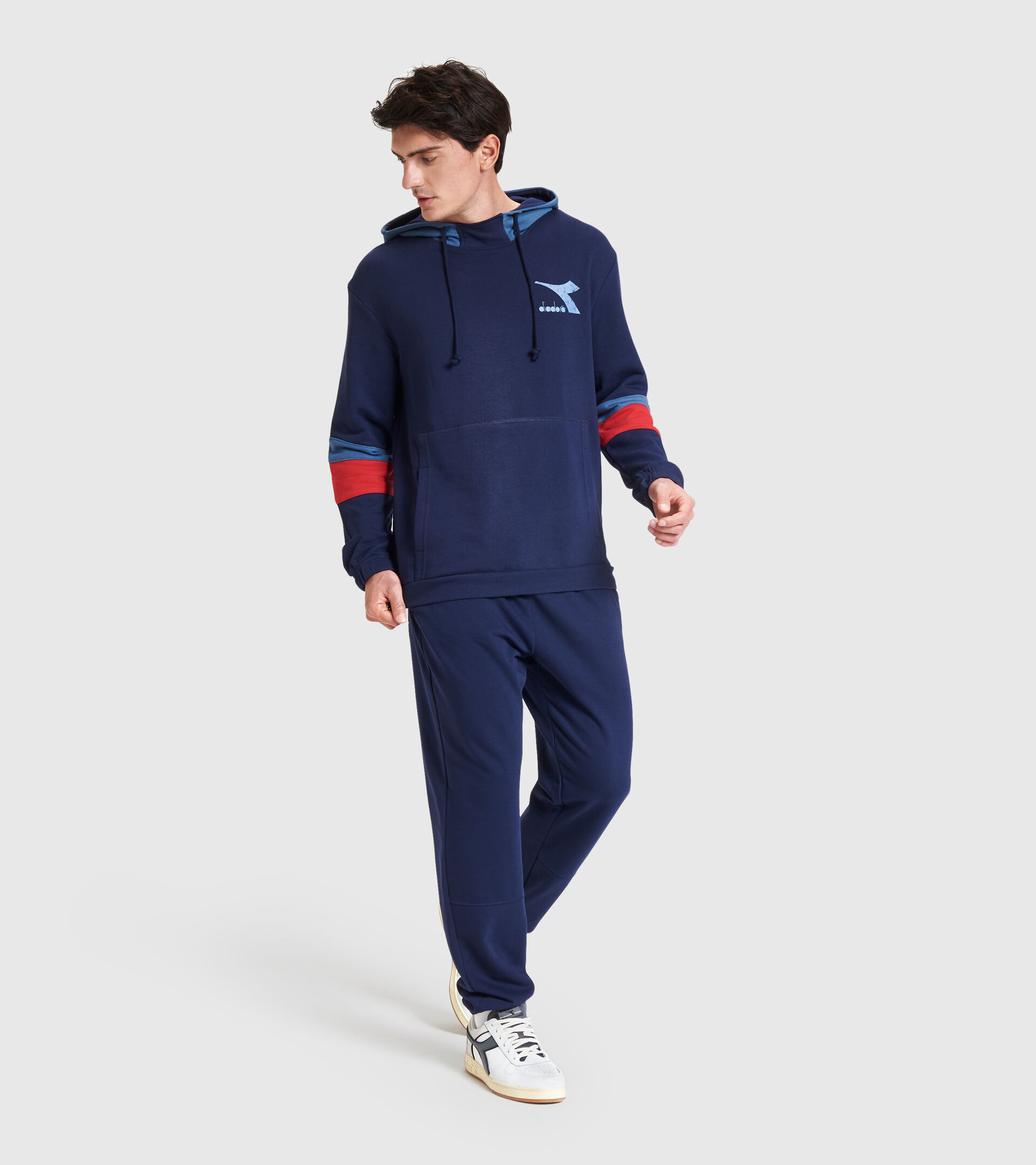 Hooded sweatshirt - Men HOODIE SWEAT SHIELD CLASSIC NAVY - Diadora