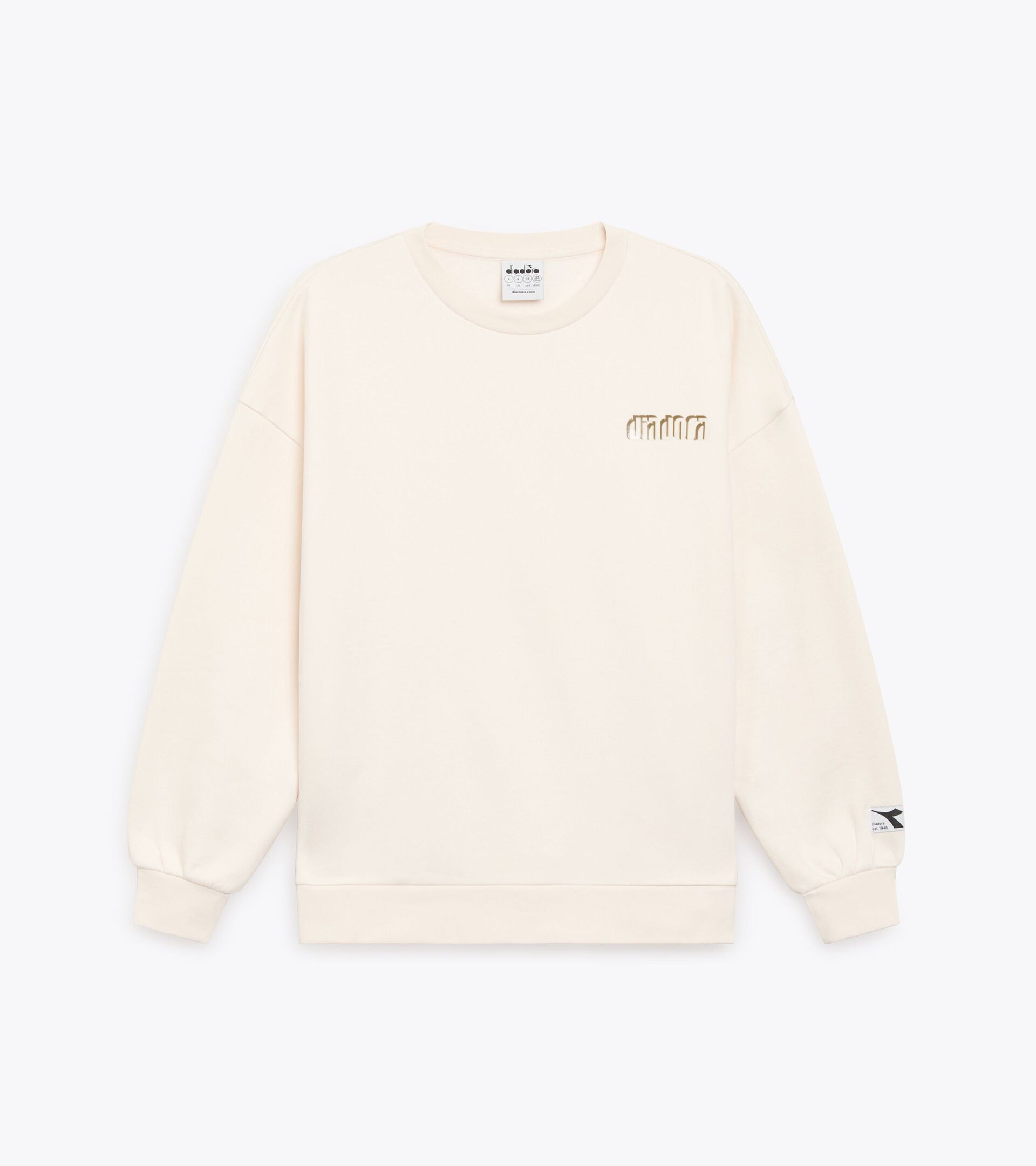 Sweatshirt - Women’s
 L. SWEATSHIRT ATHL. LOGO WHISPER WHITE - Diadora
