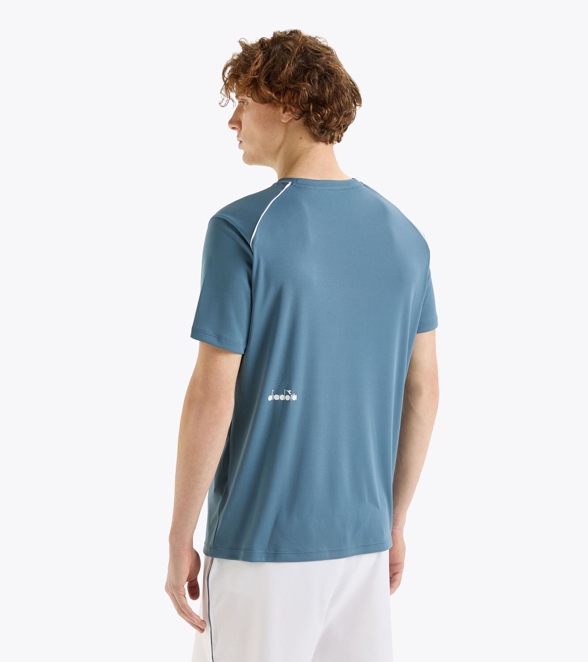 T-shirt da tennis - Uomo SS T-SHIRT CORE BLU VISTA OCEANO - Diadora