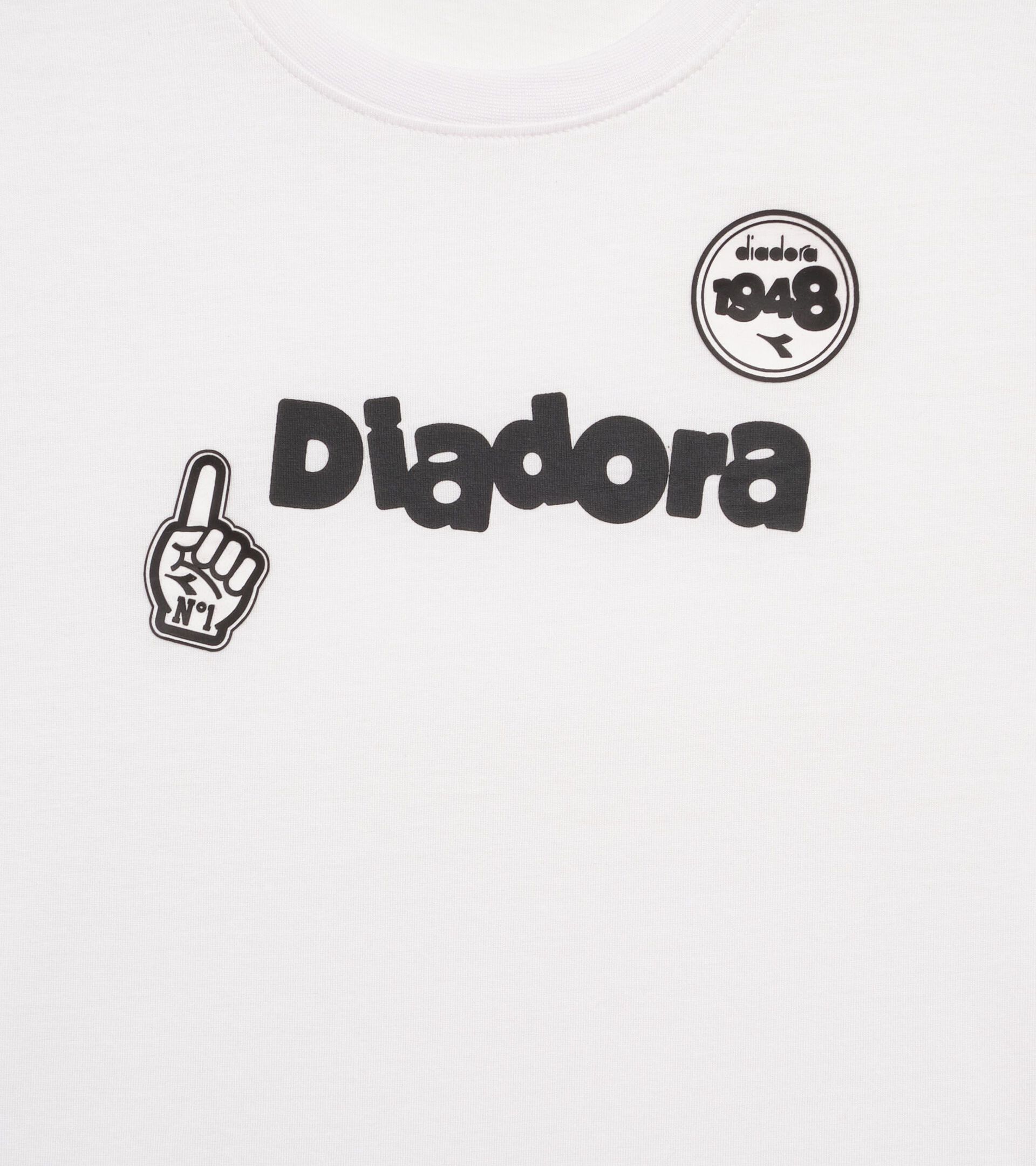 T-Shirt aus Baumwolle - Jungen
 JB. T-SHIRT SS ESS. SPORTS BL STRAHLEND WEISSE - Diadora