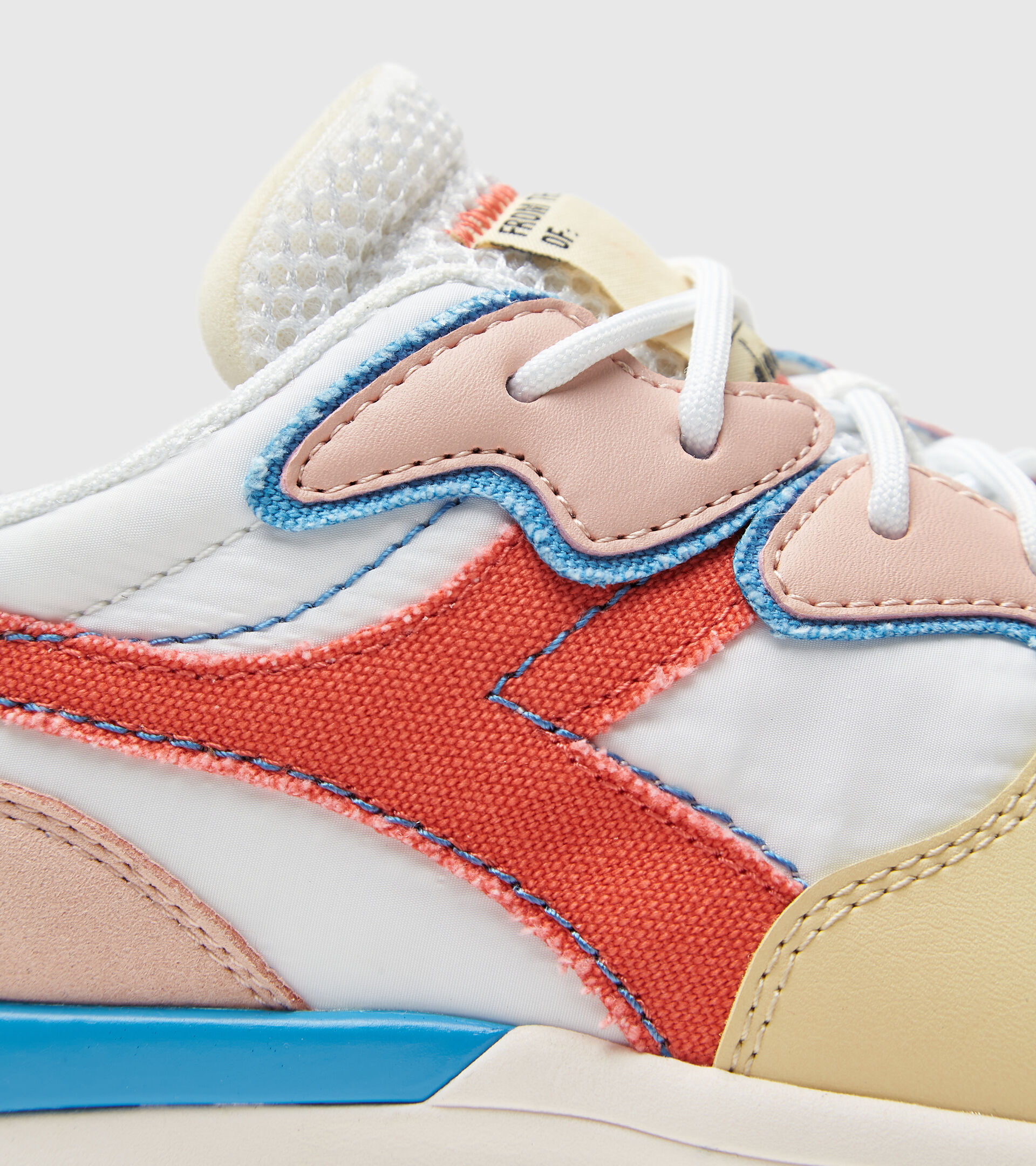 Sports shoes - Women JOLLY CANVAS WN WHITE/EVENING SAND/HOT CORAL - Diadora
