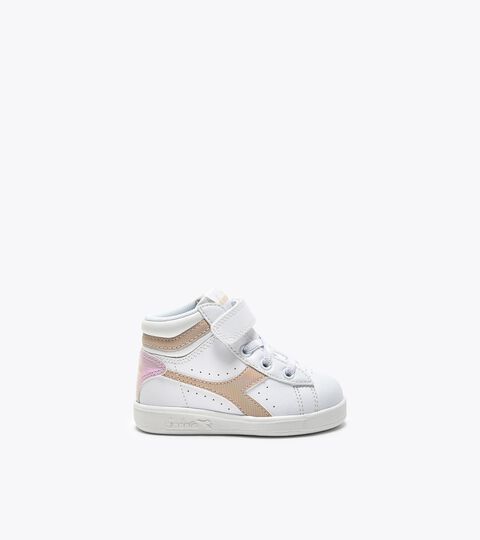 Sports shoes - Toddlers 1-4 years GAME P HIGH GIRL TD WHITE/SAND BEIGE - Diadora