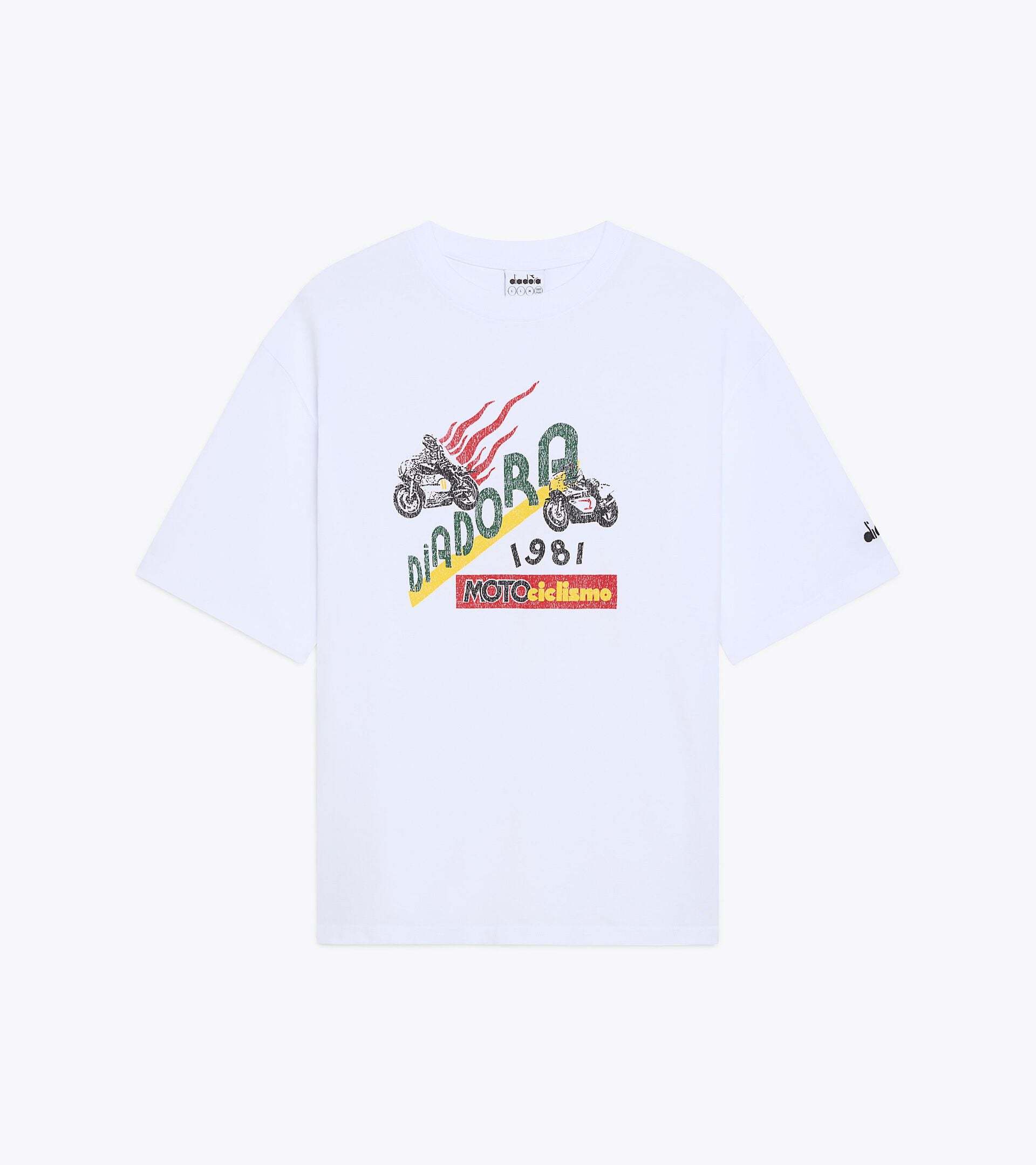 Cotton T-shirt - Made In Italy - All-gender T-SHIRT SS LEGACY I OPTICAL WHITE - Diadora