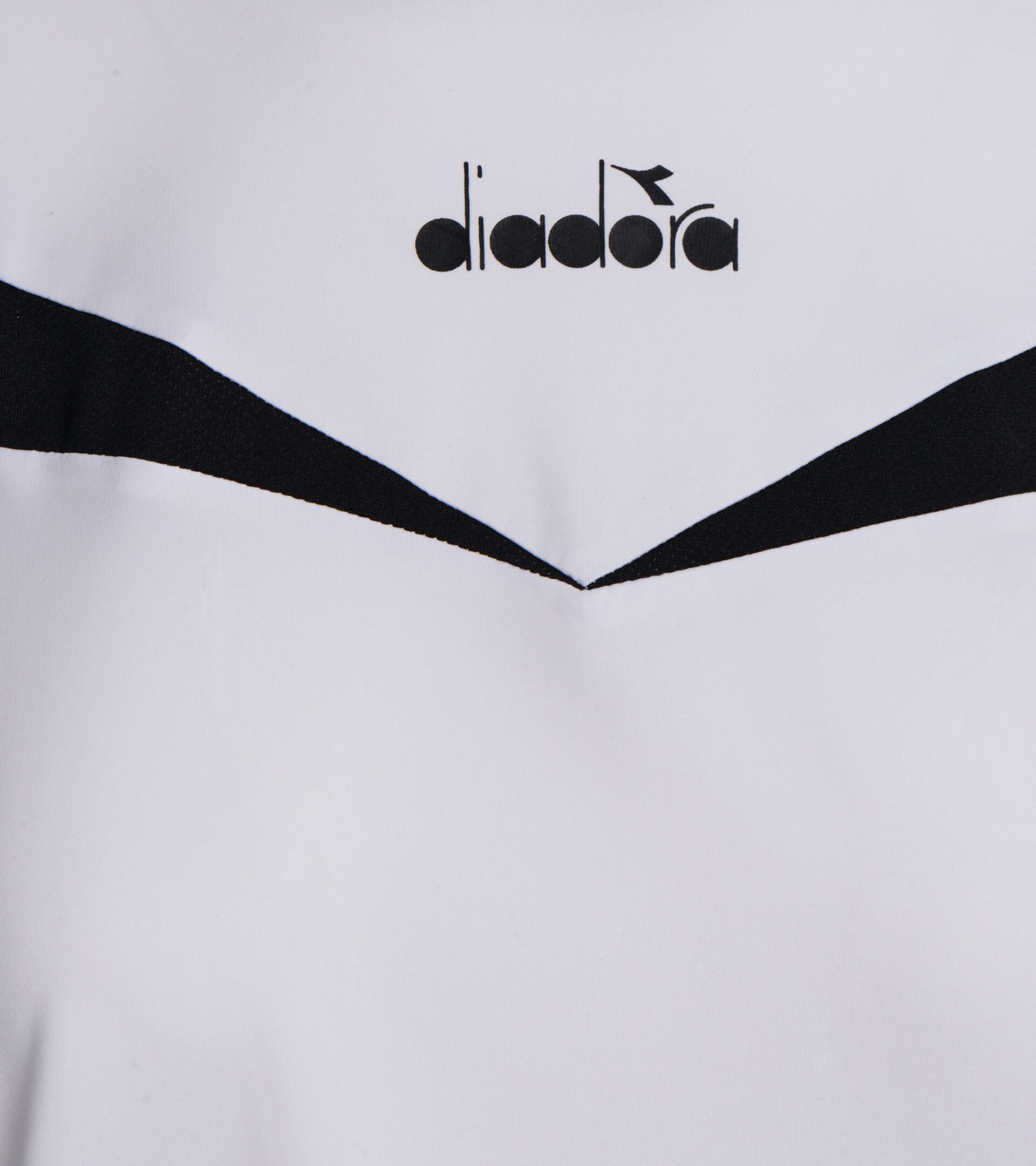 Tennis T-shirt - Women L. SS T-SHIRT OPTICAL WHITE/BLACK - Diadora