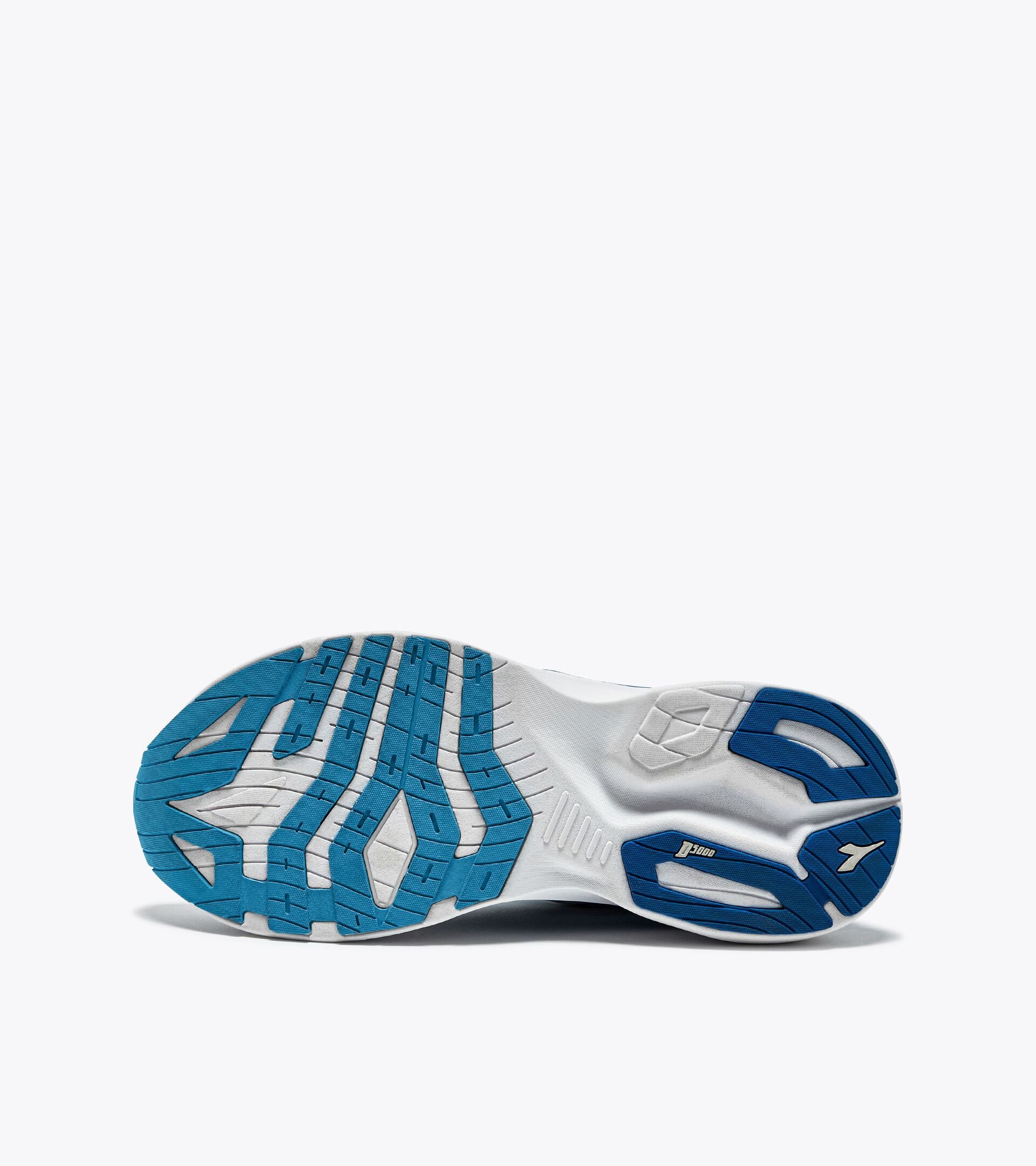 Running shoe - Comfort and stability - Men's NUCLEO 2 WHITE/FRENCH BLUE/AQUARIUS - Diadora