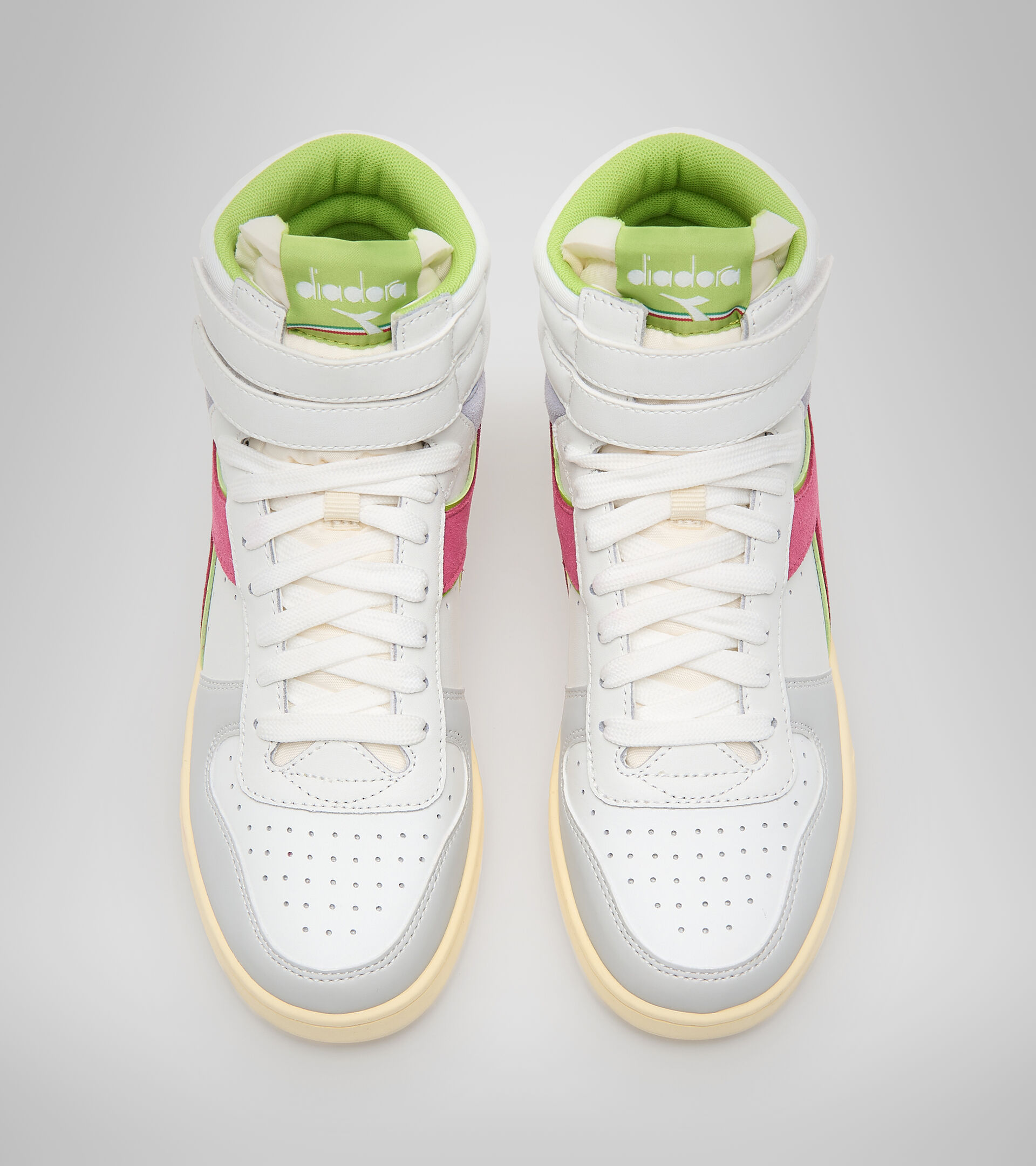Sports shoes - Women MAGIC BASKET MID WN WHITE/LUNAR ROCK - Diadora
