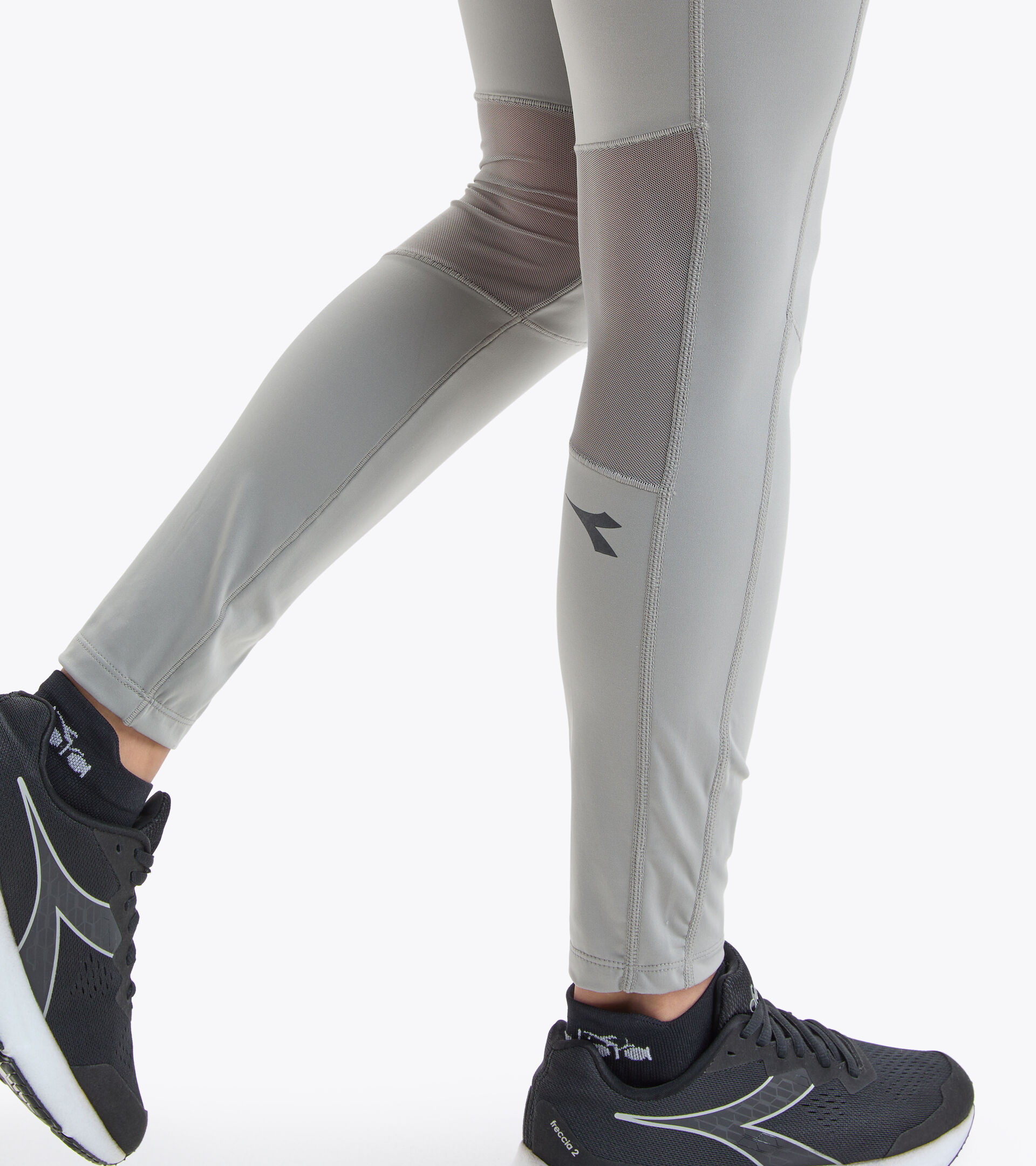 Training leggings - Women L. HW TIGHTS BE ONE FT SILVER METALIZED - Diadora