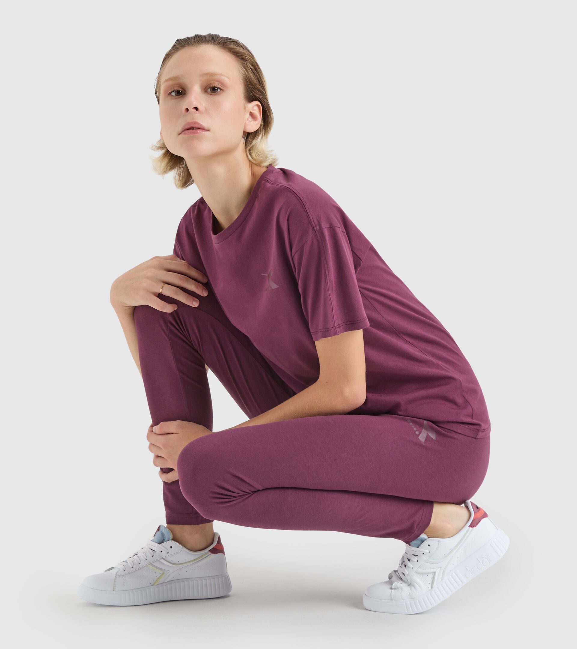 Sports leggings - Women L.LEGGINGS CORE AFRICAN VIOLET - Diadora