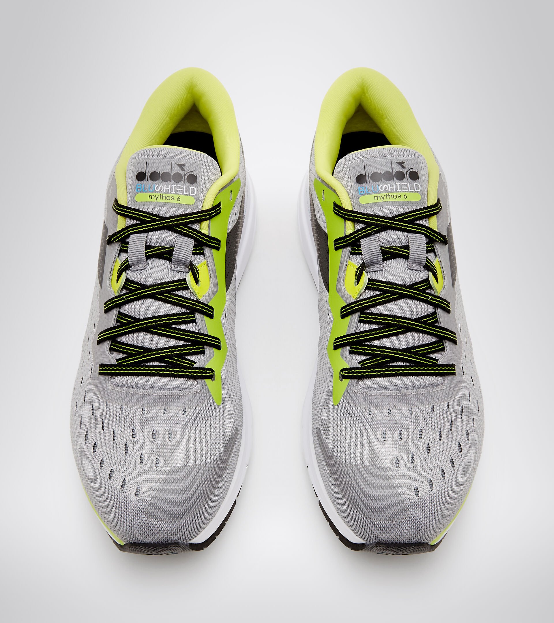 Running shoe - Men’s MYTHOS BLUSHIELD 6 ALLOY/STEEL GRAY/BLACK - Diadora