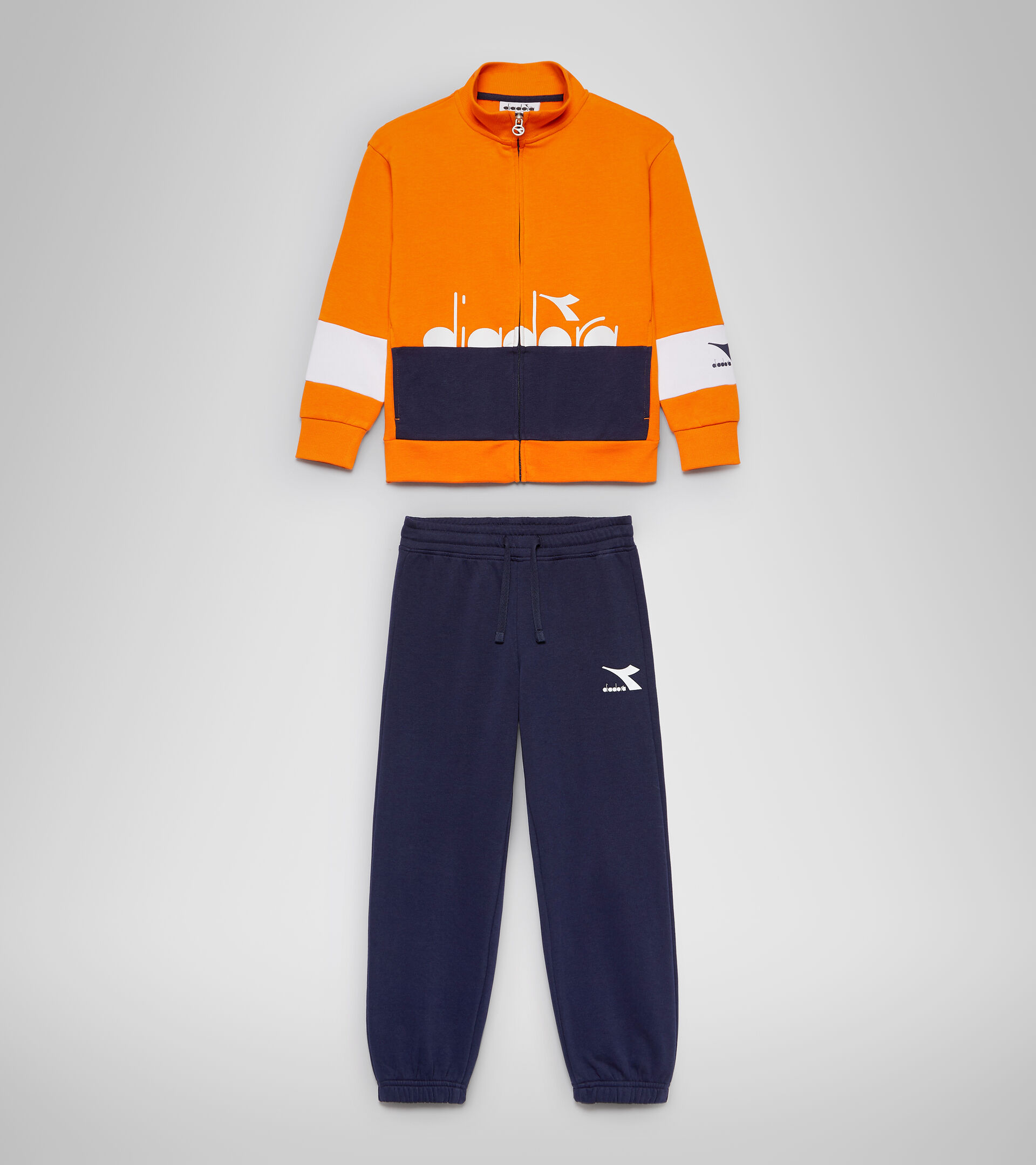 Tracksuit - Kids JB.TRACKSUIT FZ HOOPLA PERSIMMON ORANGE - Diadora