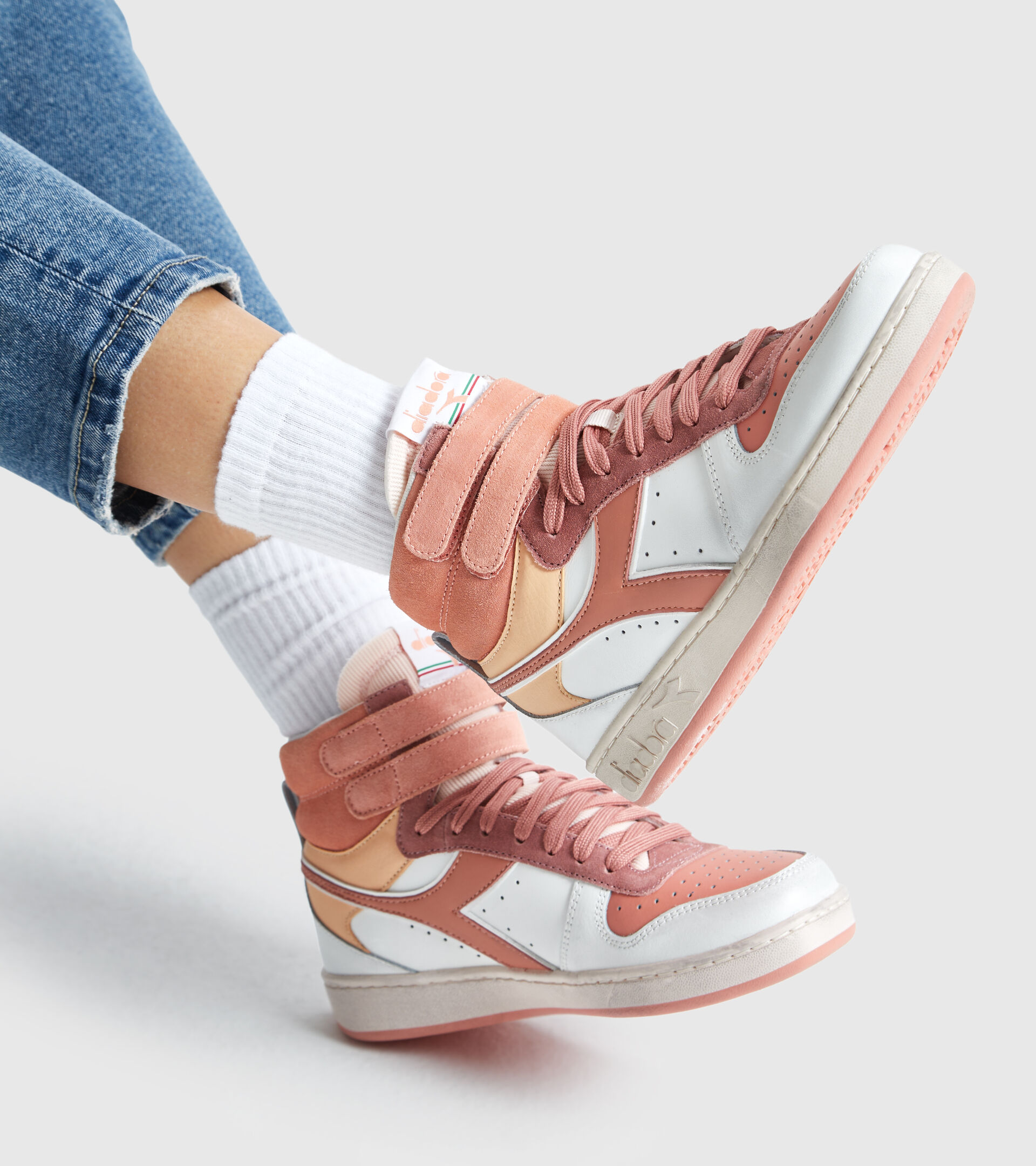 Sportschuh - Damen MAGIC BASKET MID ICONA WN KORALLE SCHLEIER/SANDSTRAND/MI - Diadora