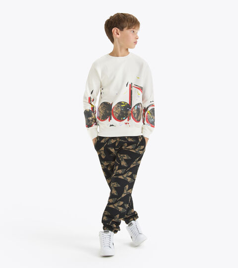 Cotton tracksuit - Boys JB. TRACKSUIT LOGO SPRAY cloud cream  - null
