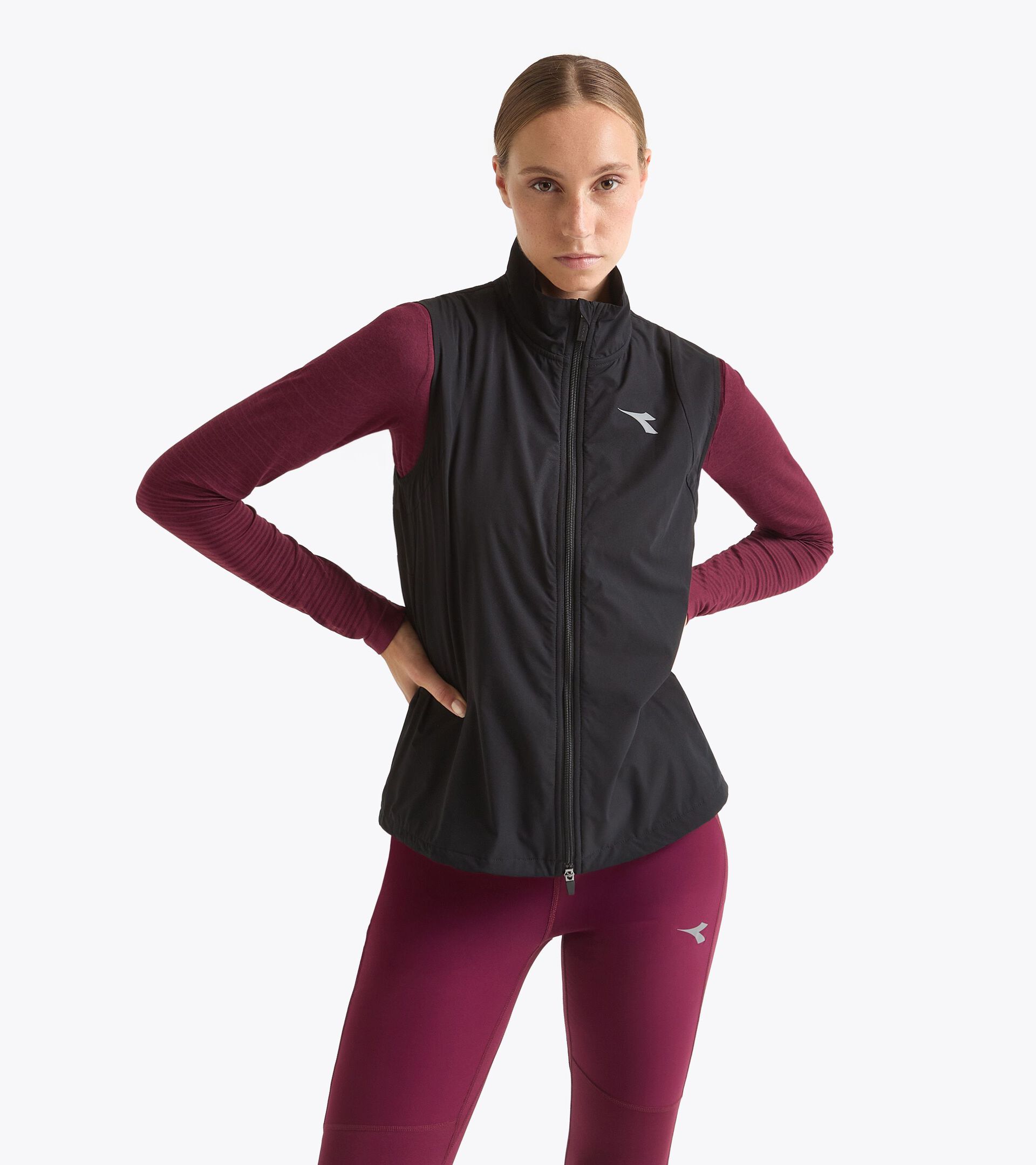 Chaleco de running acolchado - Winter Protection - Mujer
 L. PADDED VEST WINTER PROTECTION NEGRO - Diadora