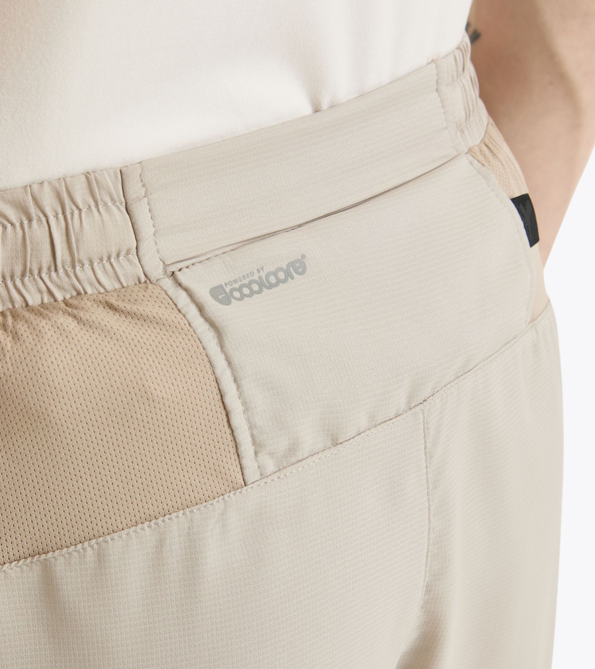 Pantalones cortos de running 5’’ - Tejido ligero - Hombre SHORTS 5'' MILL CITY BEIGE HUMUS - Diadora