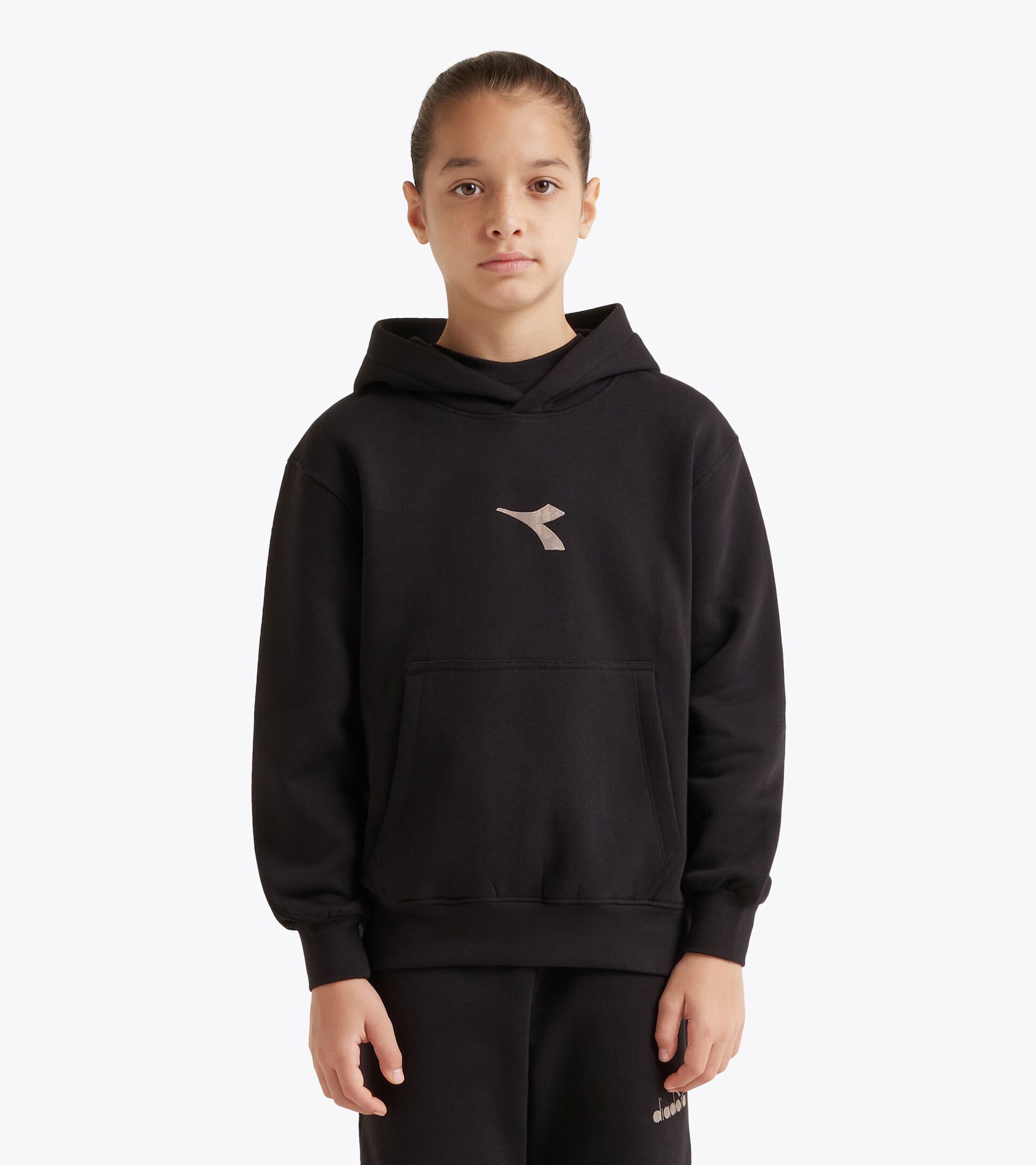 Hoodie - Boys  JB. HOODIE FRIENDLY TEAM BLACK - Diadora