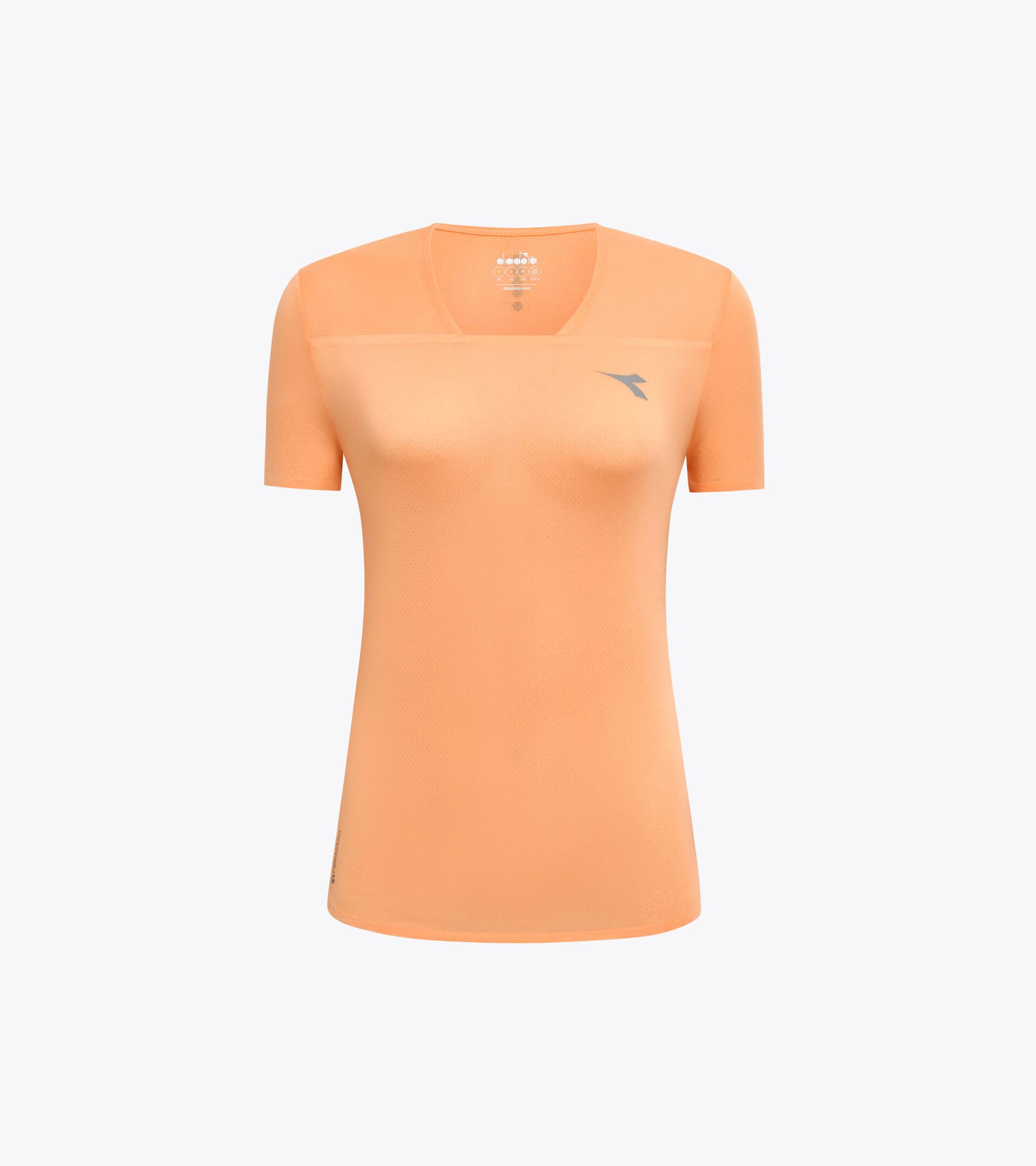 Camiseta FIBRAZERO superligera  - Running - Mujer
 L. SS T-SHIRT SUPER LIGHT FIBRAZERO COBBLER DE MELOCOTON - Diadora