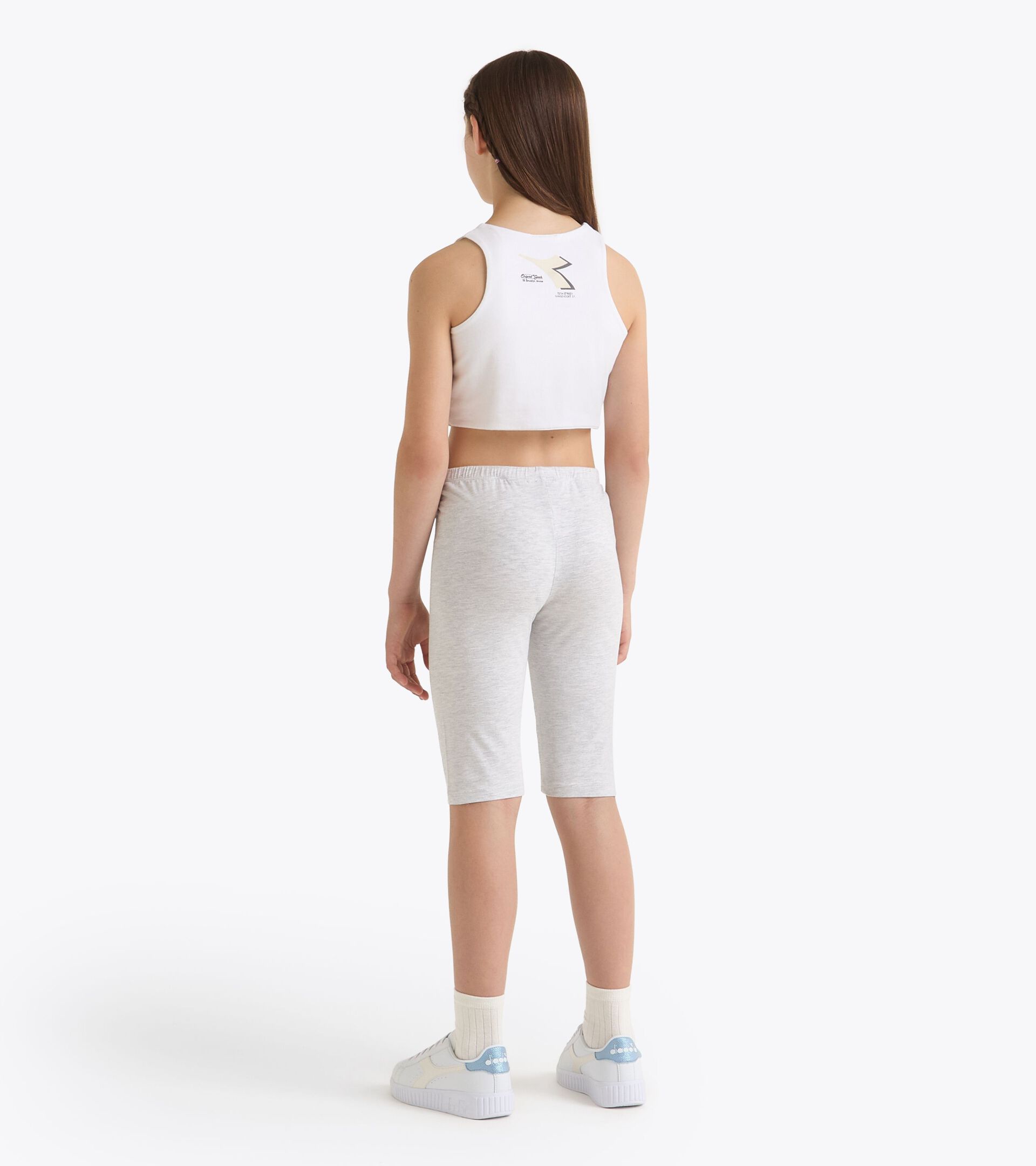 Sport suit - Fit comfort - Girl JG. SET DISTRICT OFF WHITE /MELANGE GRAY - Diadora