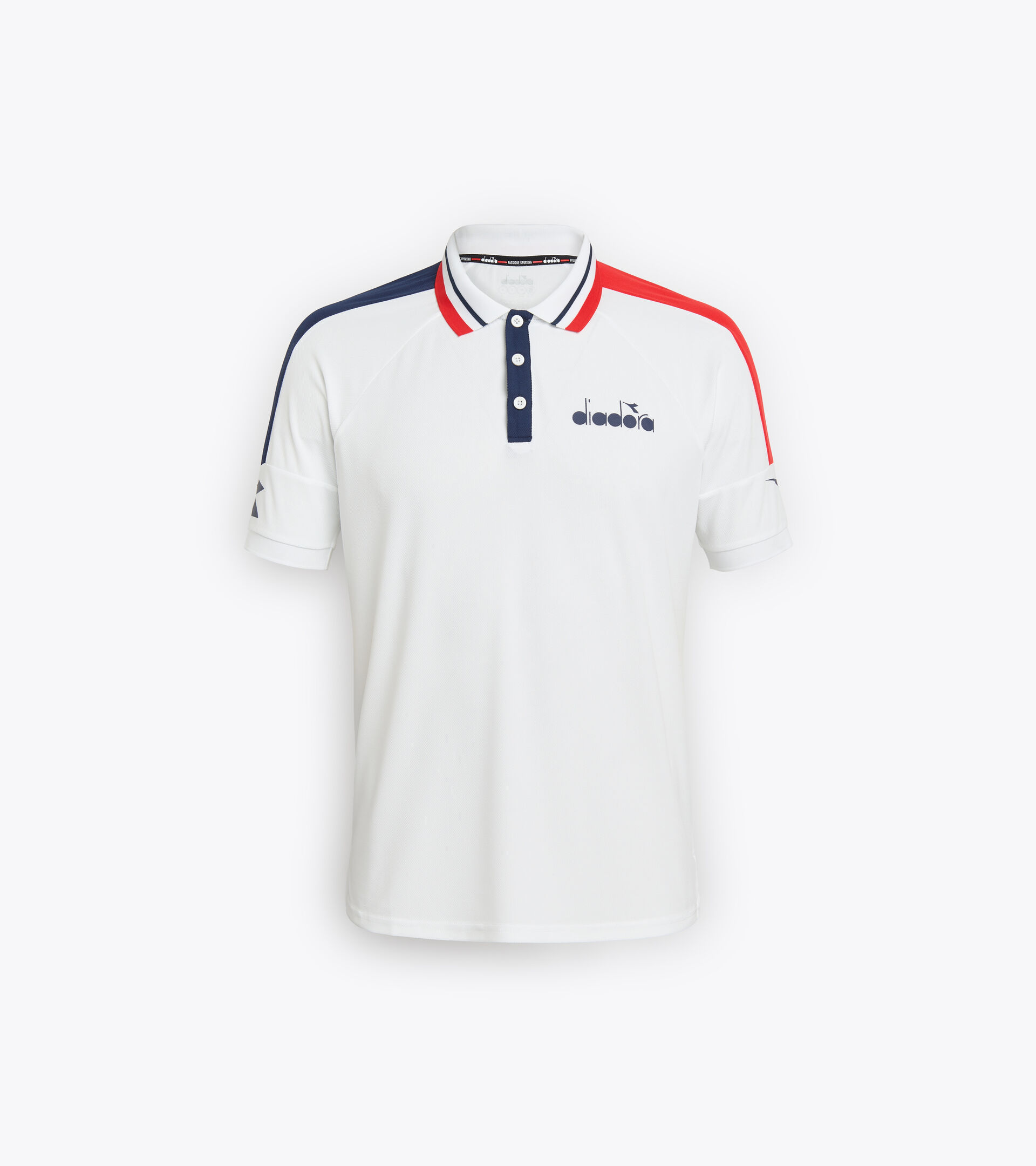 Tennis polo shirt - Men  SS POLO ICON OPTICAL WHITE - Diadora