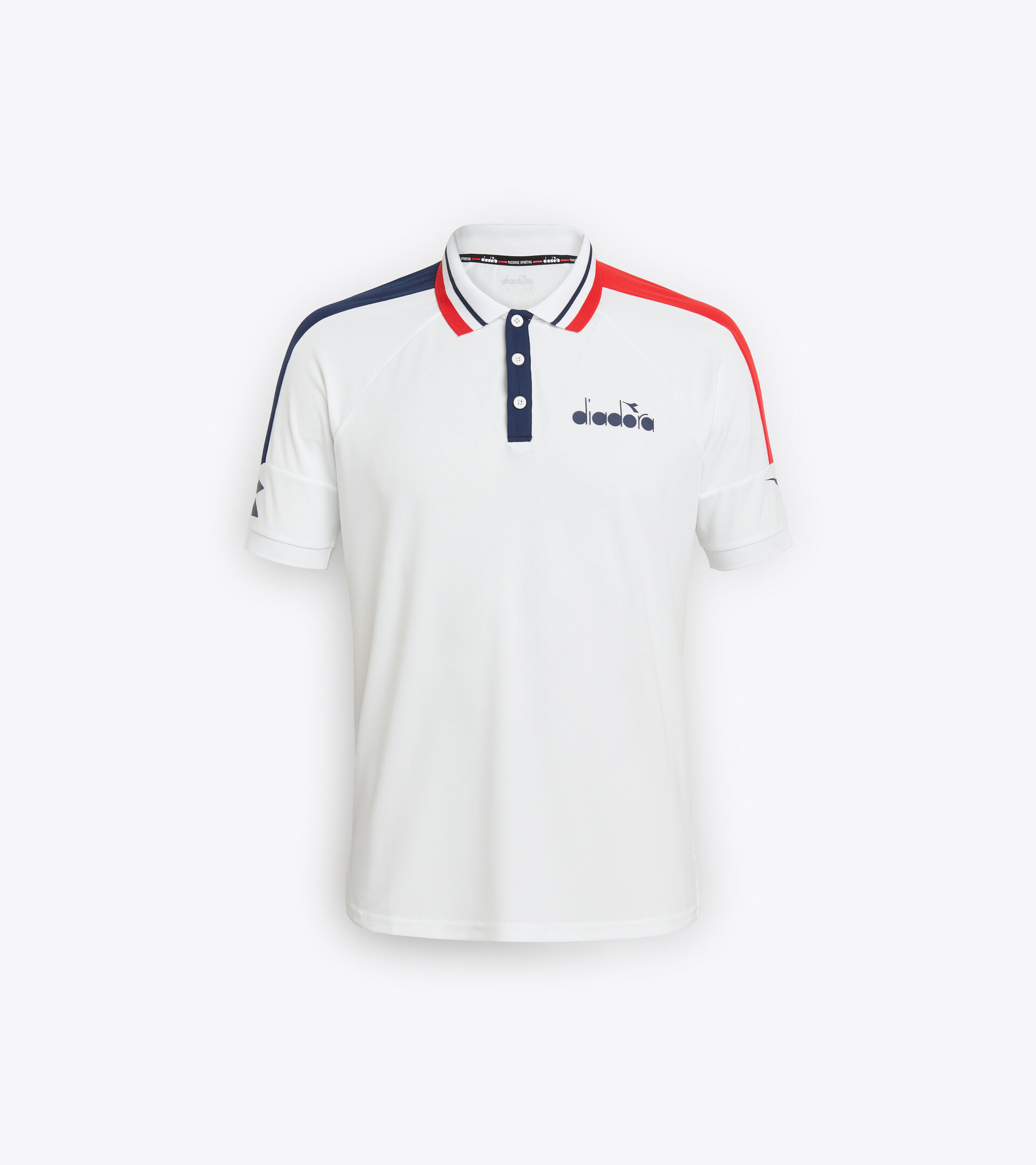 Tennis polo shirt - Men SS POLO ICON OPTICAL WHITE - Diadora