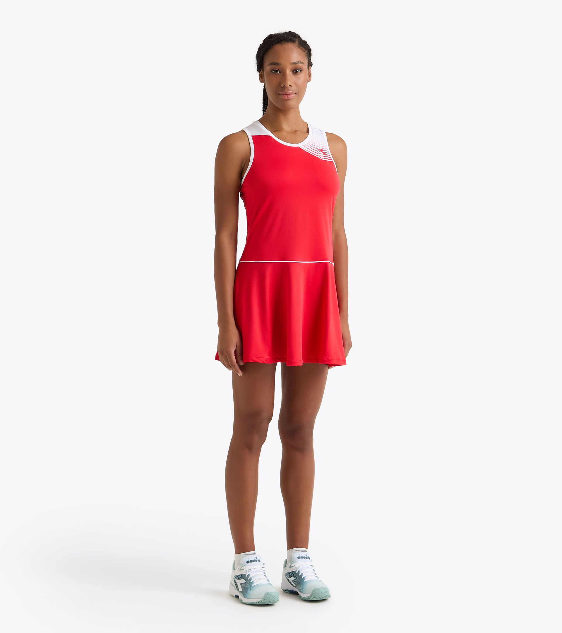 Tennis dress - Women L. DRESS COURT TOMATO RED - Diadora