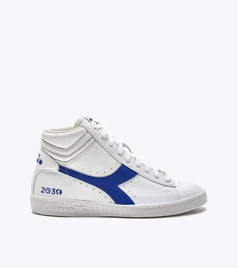 Sporty sneakers - Gender neutral GAME L HIGH 2030 WHITE/IMPERIAL BLUE - Diadora