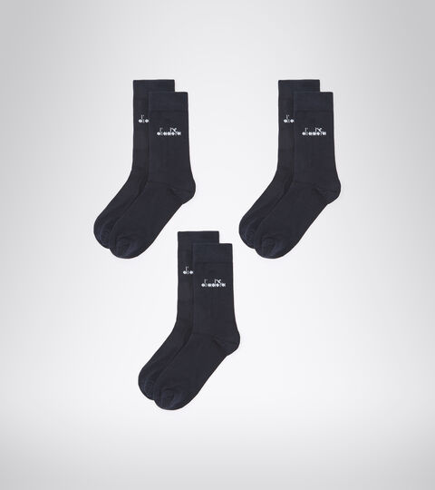 Mid socks pack - Three pair - Unisex U. MID PLAIN SOCKS 3-PACK NAVY - Diadora