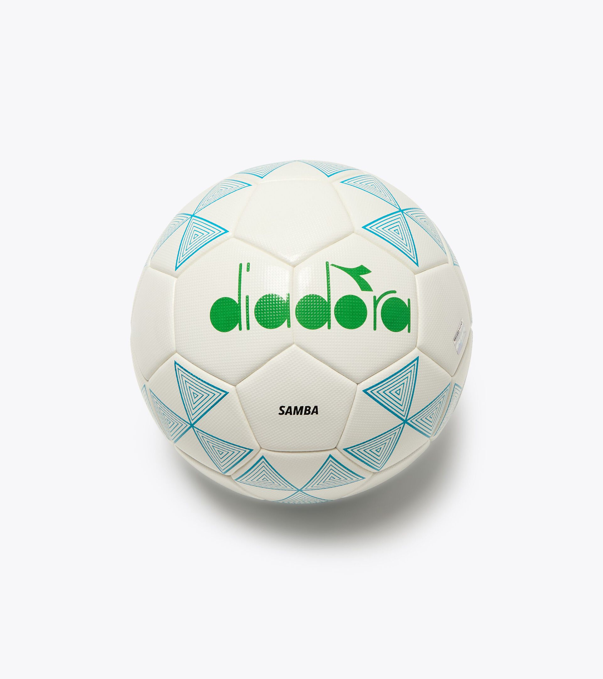 Soccer ball - size 5 SAMBA 5 WHITE /BLUE JEWEL - Diadora