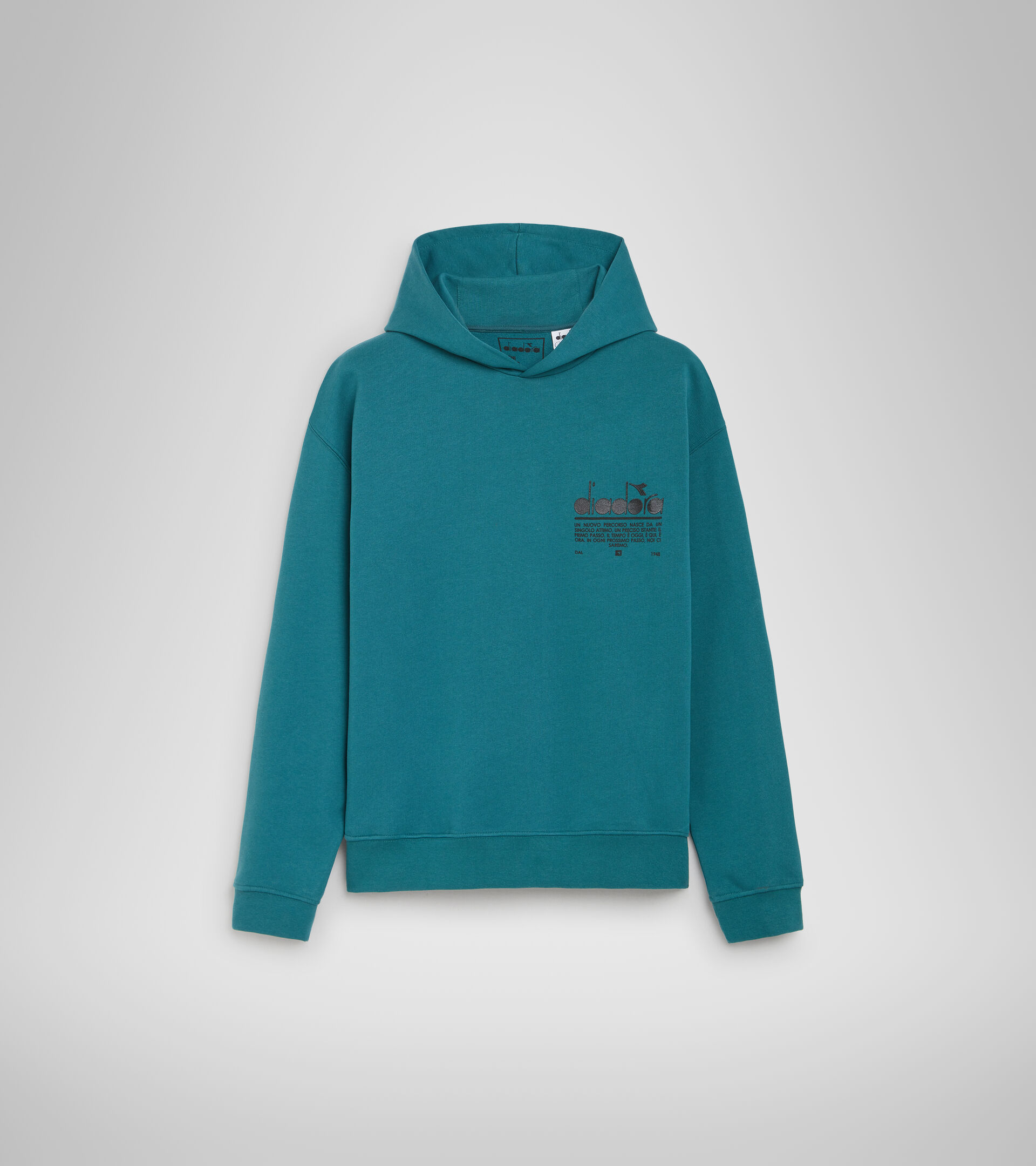 Cotton hooded sweatshirt - Unisex HOODIE MANIFESTO BLUE PACIFIC - Diadora