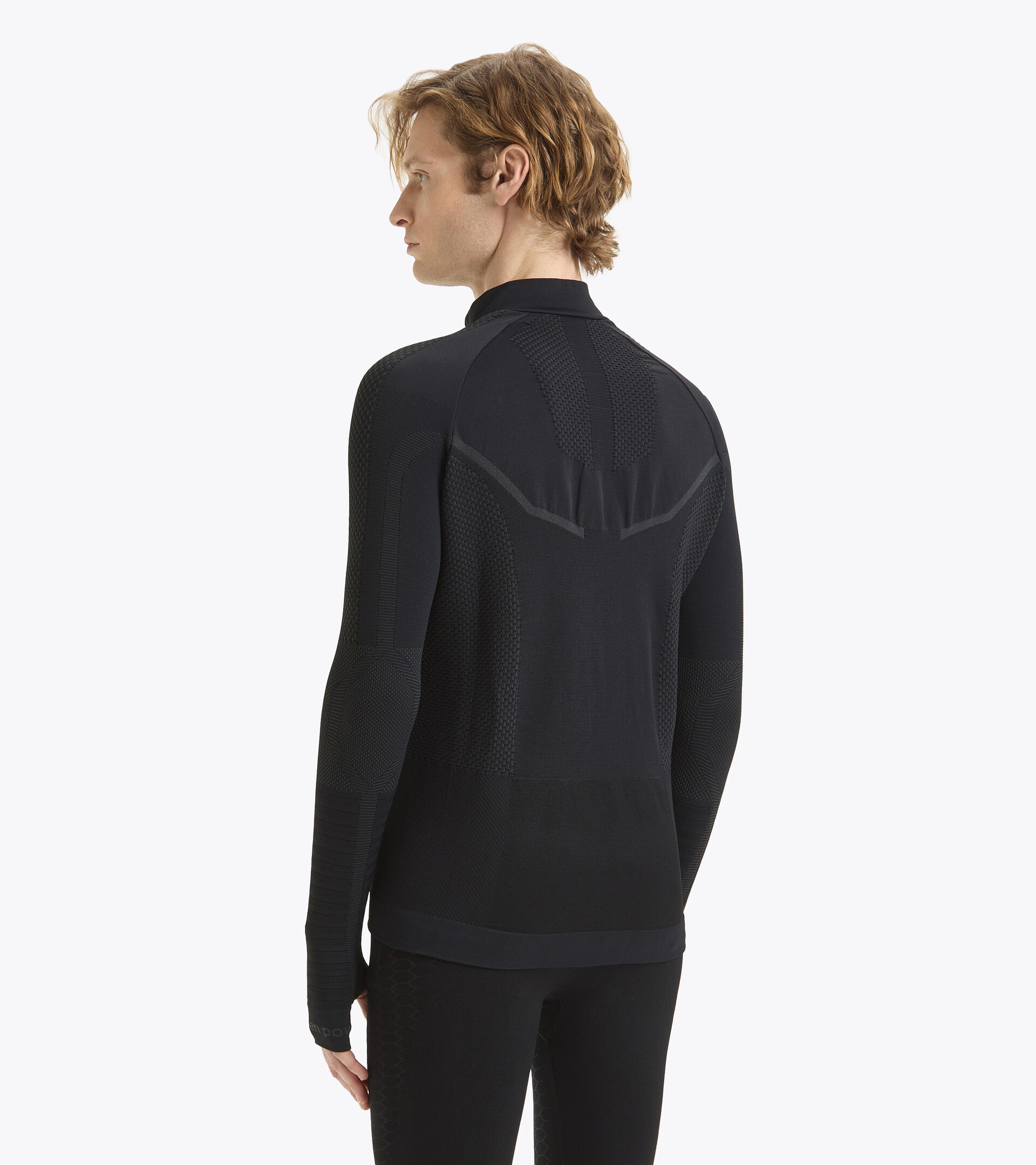 Italian-made running jacket - Men HIDDEN POWER JACKET BLACK - Diadora