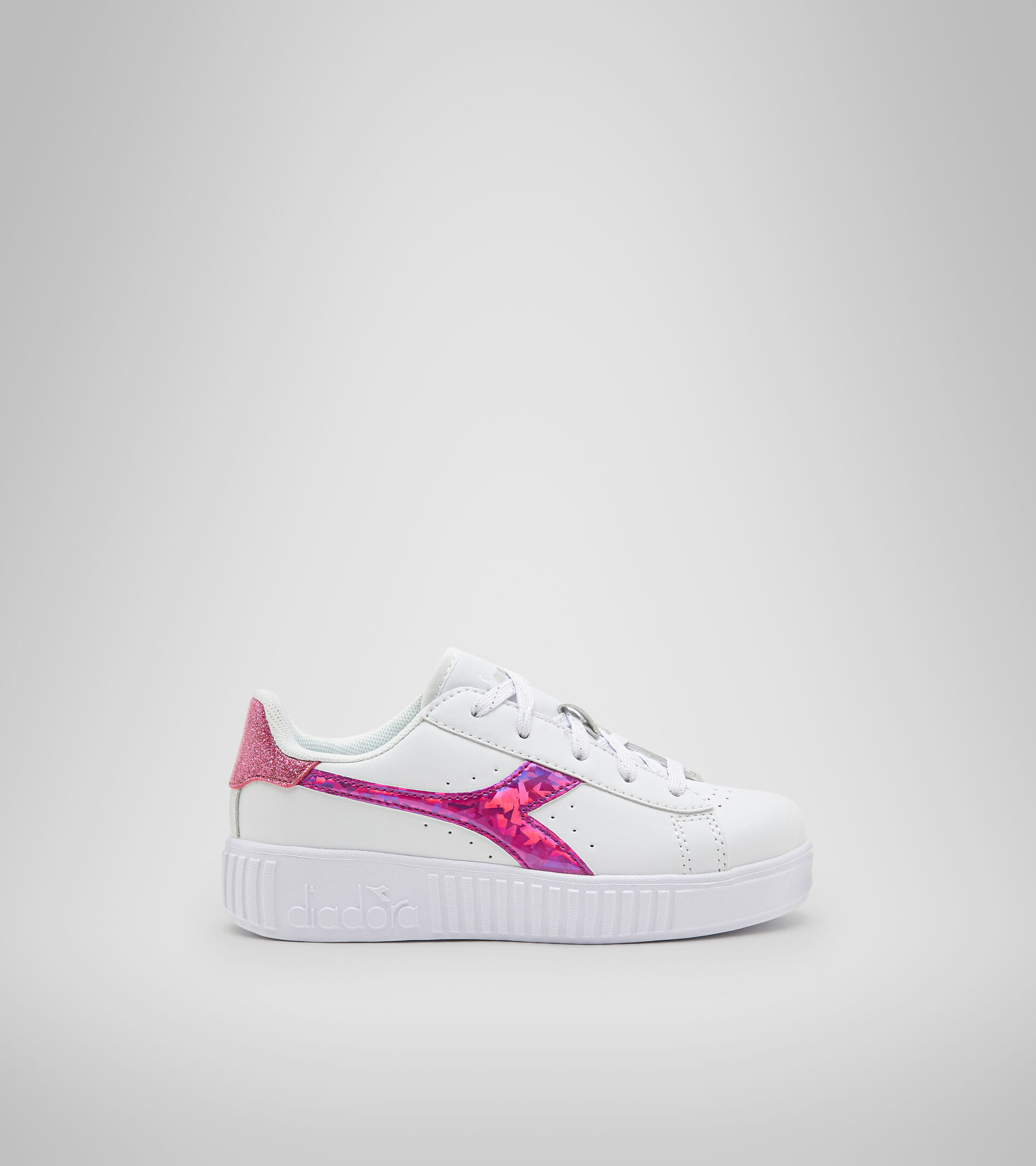 Zapatilla deportiva - Niños 4-8 años GAME STEP DIAMONDS PS BLANCO/FUCSIA ROSADA - Diadora