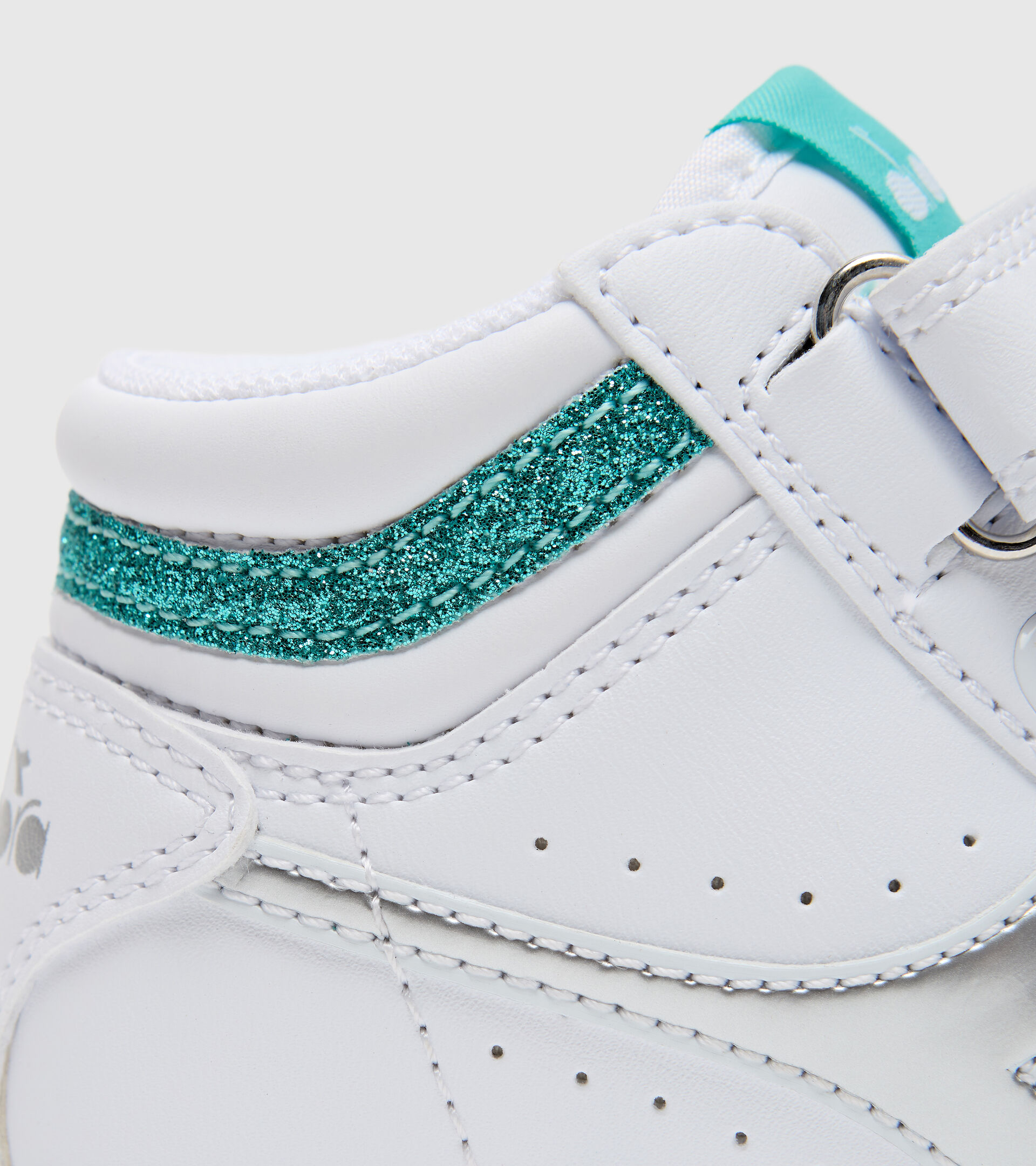 Sports shoes - Toddlers 1-4 years GAME P HIGH GIRL TD WHITE/BLUE TURQUOISE - Diadora