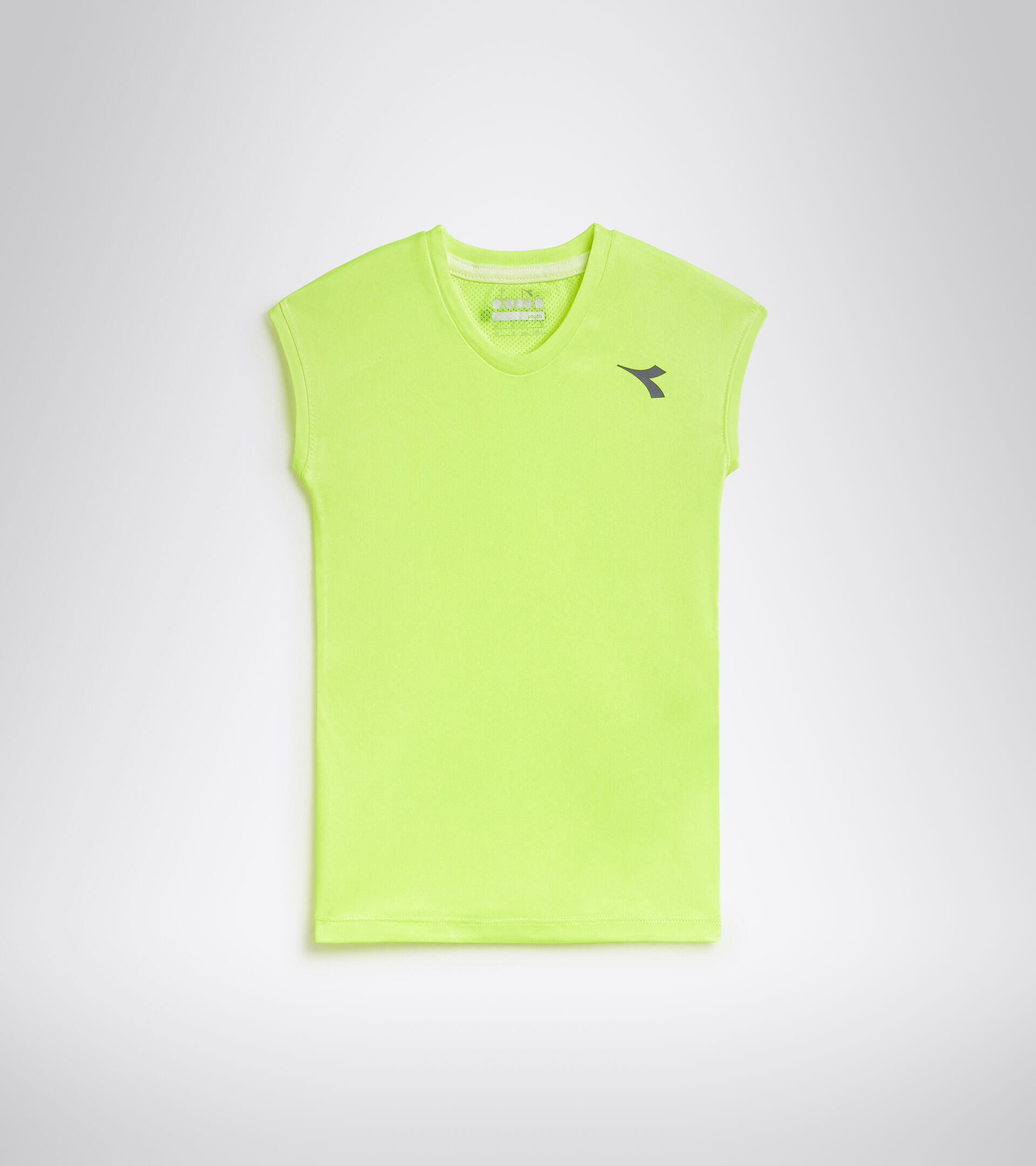 T-shirt de tennis - Junior G. T-SHIRT TEAM JAUNE FLUO DD - Diadora