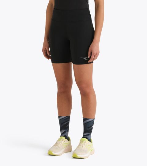 FIBRAZERO Leggings Shorts - Running - Women&rsquo;s
 L. SHORT TIGHTS SUPER LIGHT FIBRAZERO BLACK - Diadora