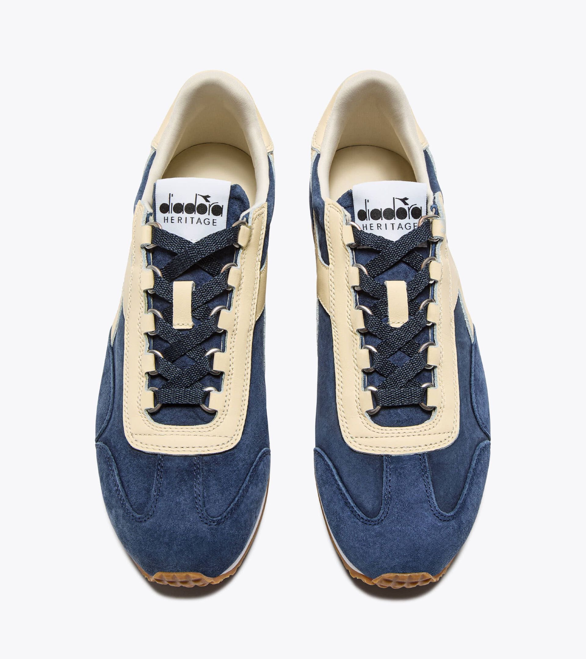 Heritage low-profile leather sneaker - All-gender EQUIPE '75 SW BLUE CASPIAN SEA - Diadora