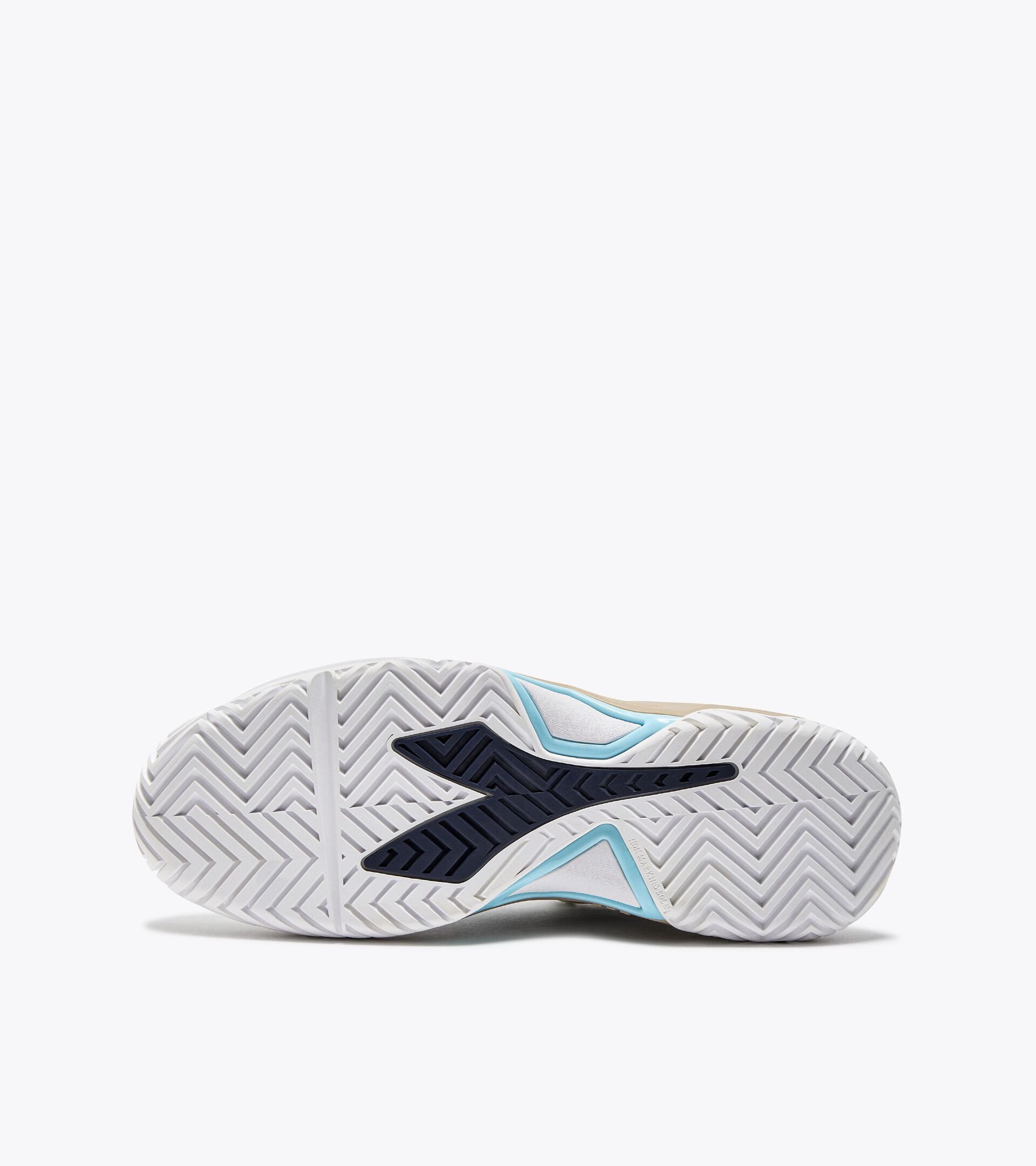 Tennisschuh für Hartplätze oder Sandplätze - Stabilität und Kontrolle - Damen B.ICON 3 W AG WEISS/BLAU KORSAR - Diadora