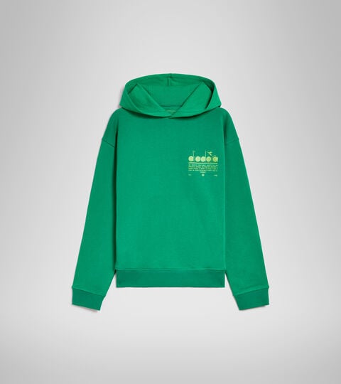 HOODIE MANIFESTO, JOLLY GREEN Organic cotton hoodie - Unisex HOODIE MANIFESTO JOLLY GREEN - Diadora