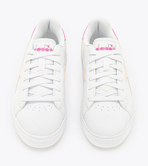 GAME STEP GS, WHITE/ROBINIA VIOLET Sports shoes - Youth 8-16 years GAME STEP GS WHITE/ROBINIA VIOLET - Diadora